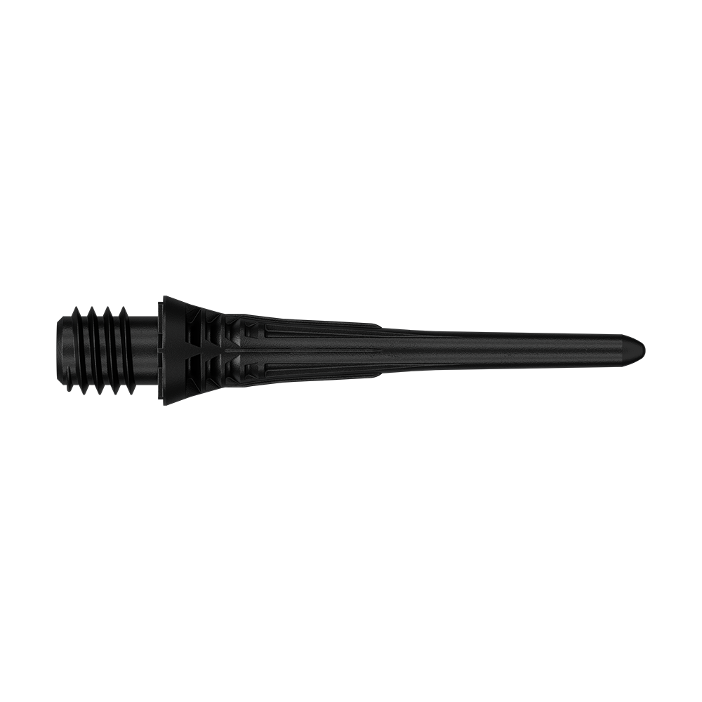 Dieses Bild zeigt die Target Cryo Softdartspitzen im 30er Pack in Schwarz. Die Dartspitzen sind als Ersatzspitzen für elektronische Dartscheiben geeignet.