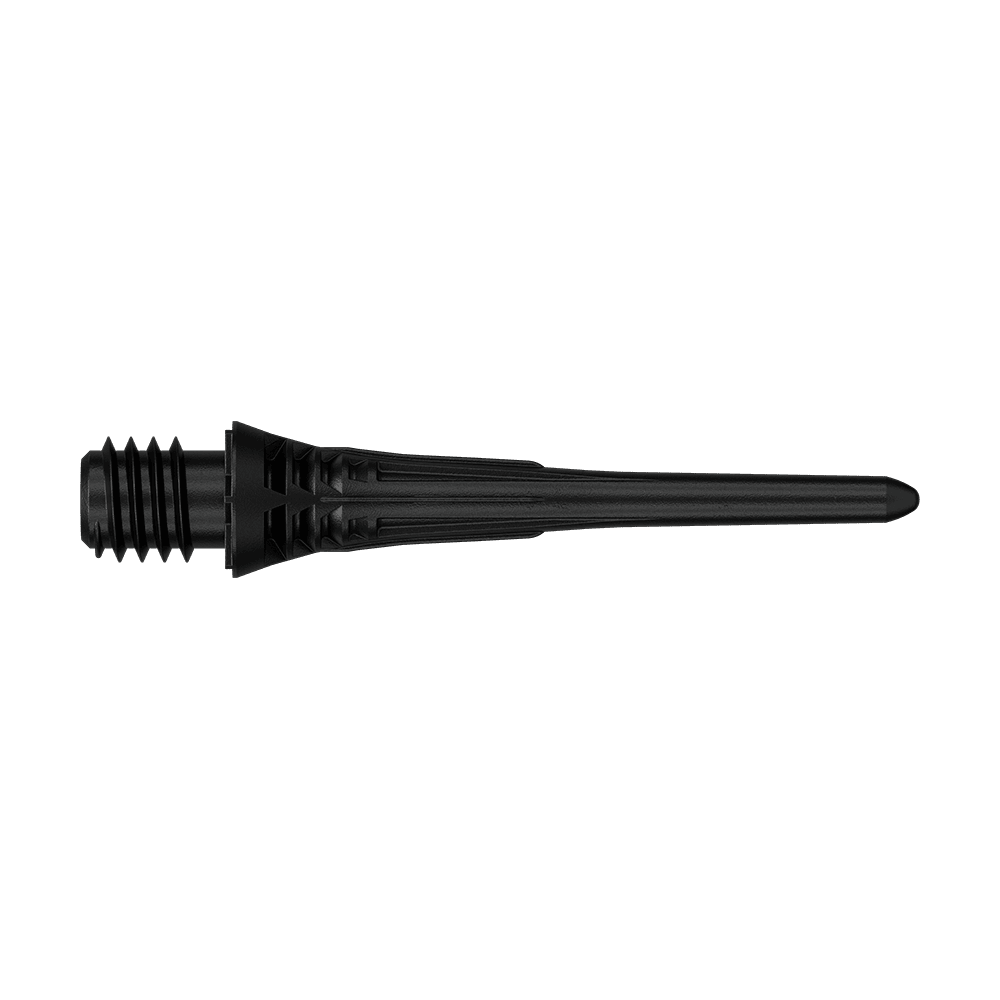 Target Cryo Soft Dart Tips Pack of 30 - Black Dieses Bild zeigt die Target Cryo Softdartspitzen im 30er Pack in Schwarz. Die Dartspitzen sind als Ersatzspitzen für elektronische Dartscheiben geeignet.