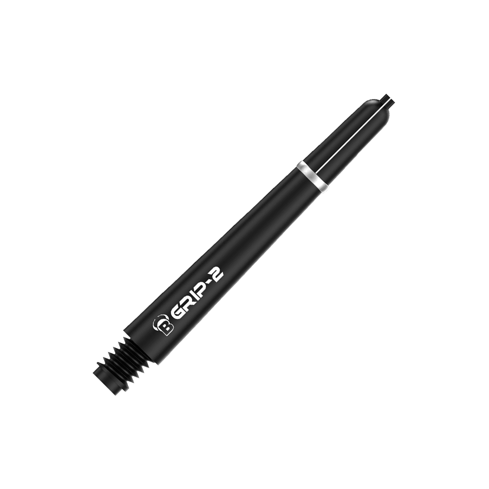 Das Bild zeigt den Bulls B-Grip-2 SL Shaft in Schwarz. Der Schaft ist schwarz und hat weiße Aufschrift mit dem Modellnamen.