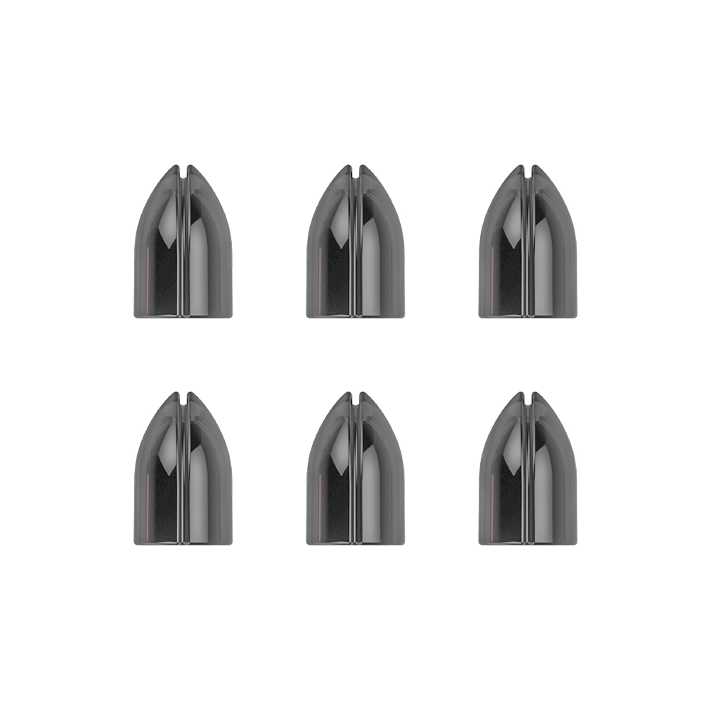 SLZ-525-L-Style-Shell-Lock-Ringe-Schwarz-1YTe78quXN3xMN Das Bild zeigt sechs schwarze L-Style Shell Lock Ringe, die in zwei Reihen angeordnet sind. Diese Ringe werden als Zubehör für Dartpfeile verwendet.