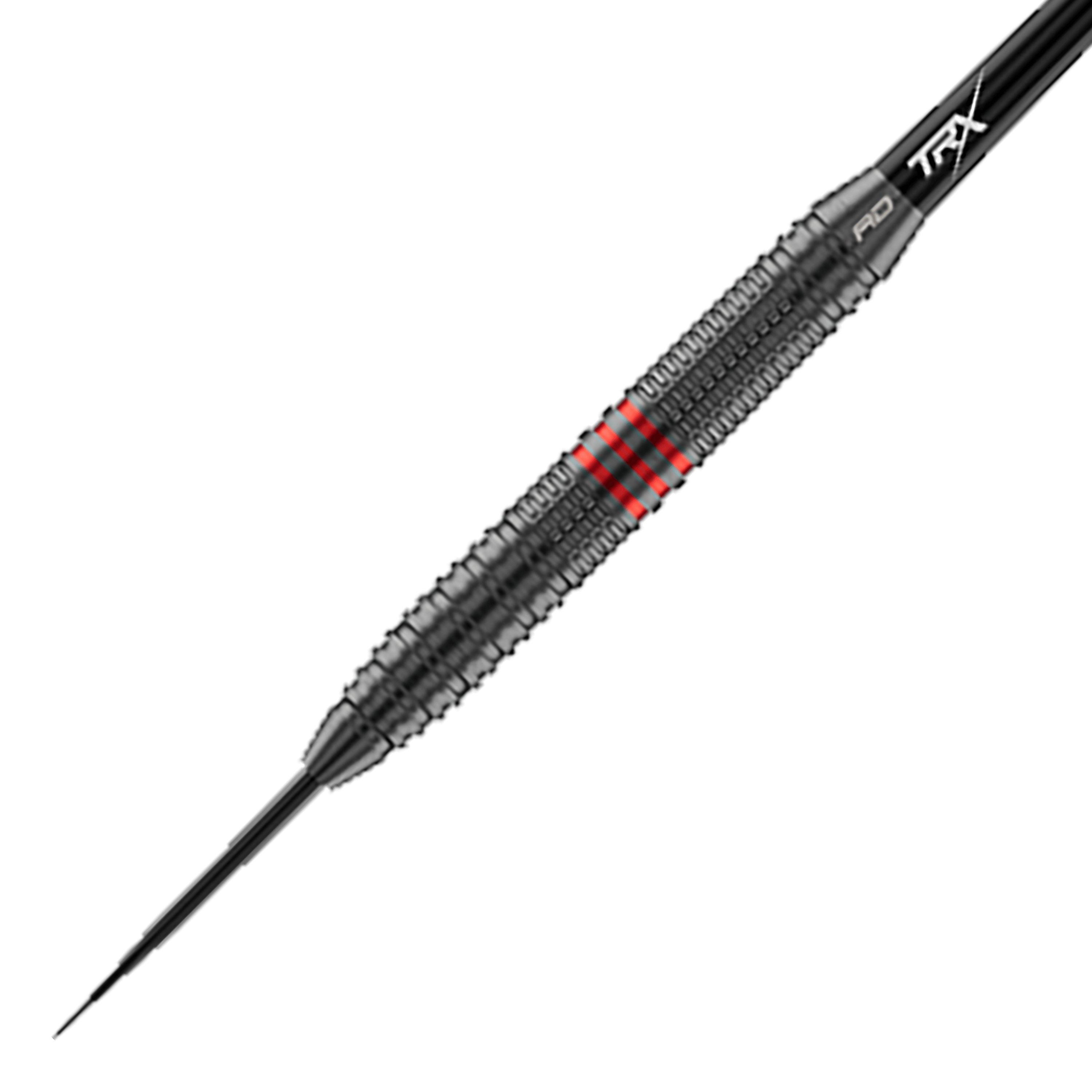 Red Dragon Jonny Clayton Core Brass Steeldarts - 21g Hier ist ein Red Dragon Jonny Clayton Core Brass Steeldart - 21g aus einer anderen Perspektive zu sehen. Zu erkennen sind die goldenen und silbernen Details sowie ein roter und schwarzer Flight.