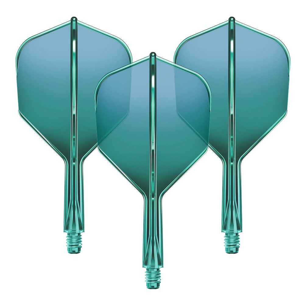 GOAT A1R No6 Flight Shaft System - Green Produktbild mit dem Dateinamen GD8000160_GOAT_A1R_No6_Flight-Shaft-System_Gruen_19mm_1Set. Zeigt vermutlich ein grünfarbenes Flight-Shaft-System für Dartpfeile mit 19mm Länge.