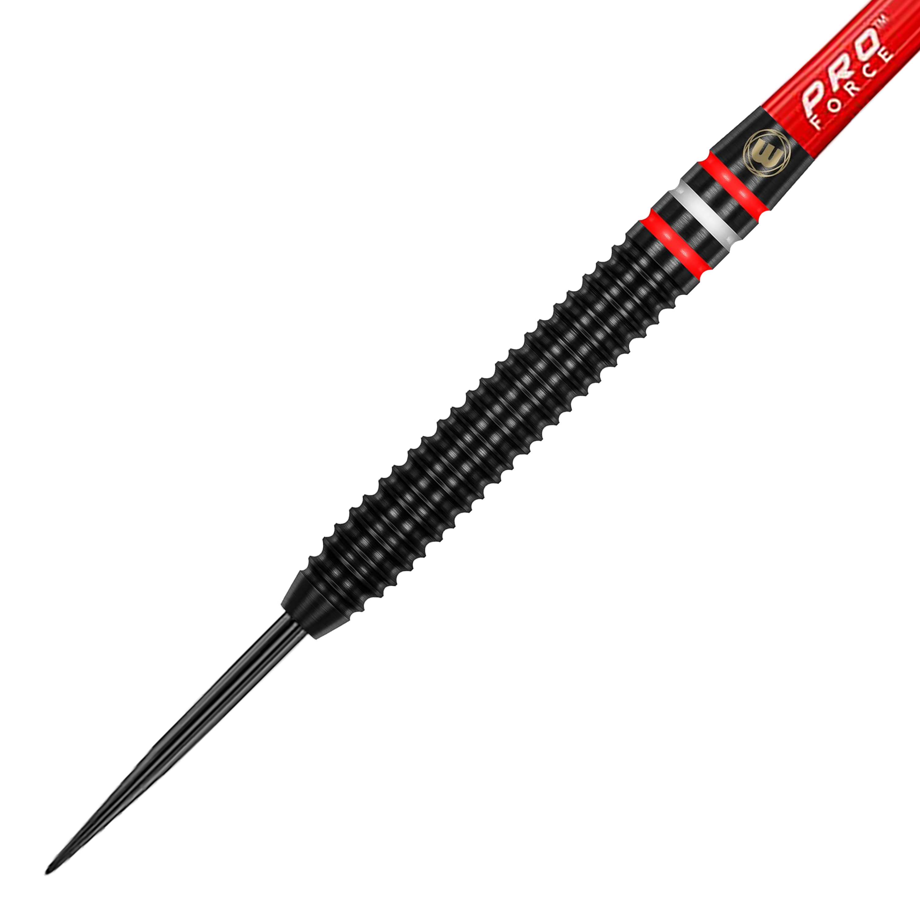 Hier sind die Winmau Pro-Line 90% Steeldarts dargestellt. Die Darts bestechen durch Präzision und gutes Design.