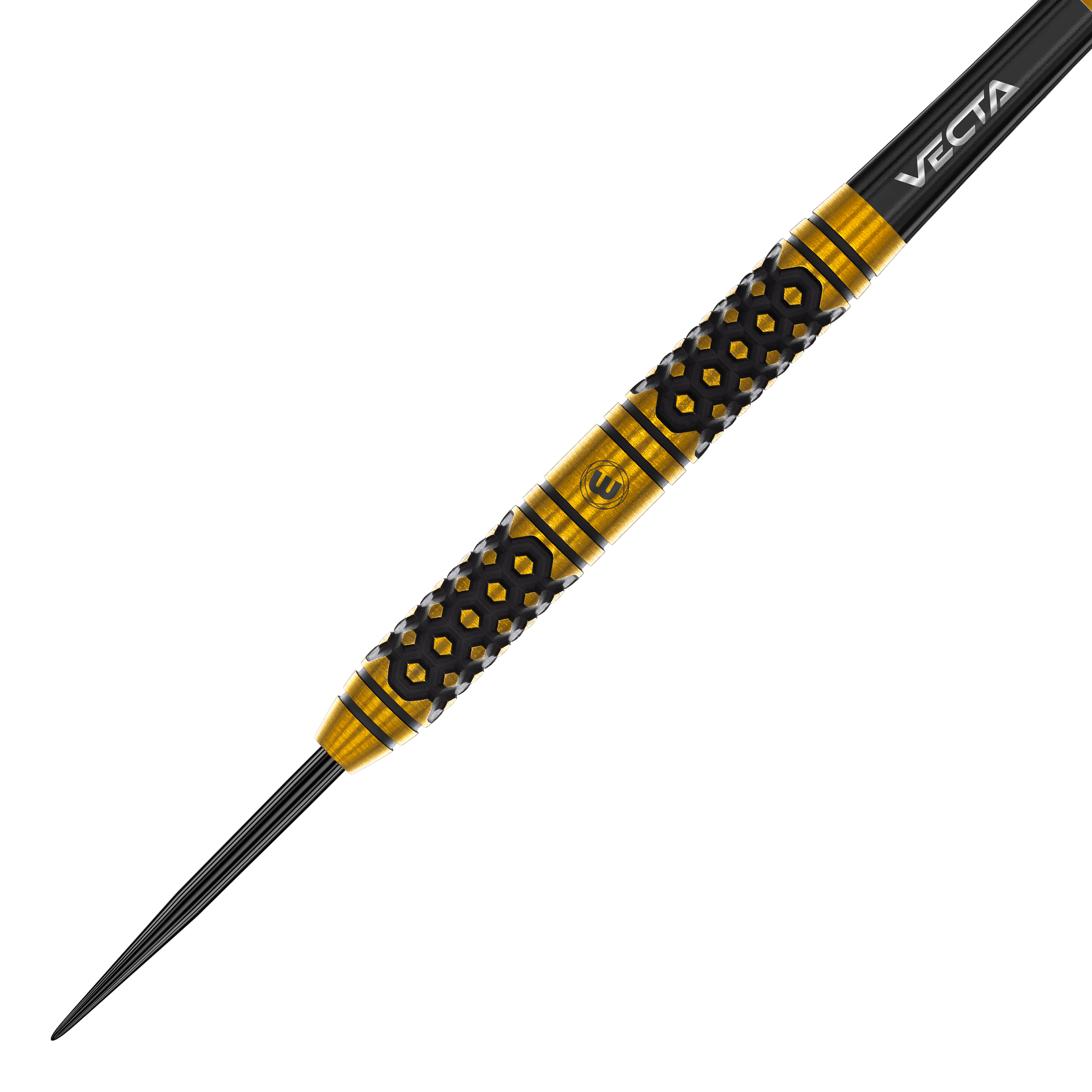 Winmau Team 360 Bradley Van Der Velden Steeldarts mit 22 Gramm sind auf dem Bild zu sehen. Die Aufnahme zeigt das Aussehen dieser Steeldarts.
