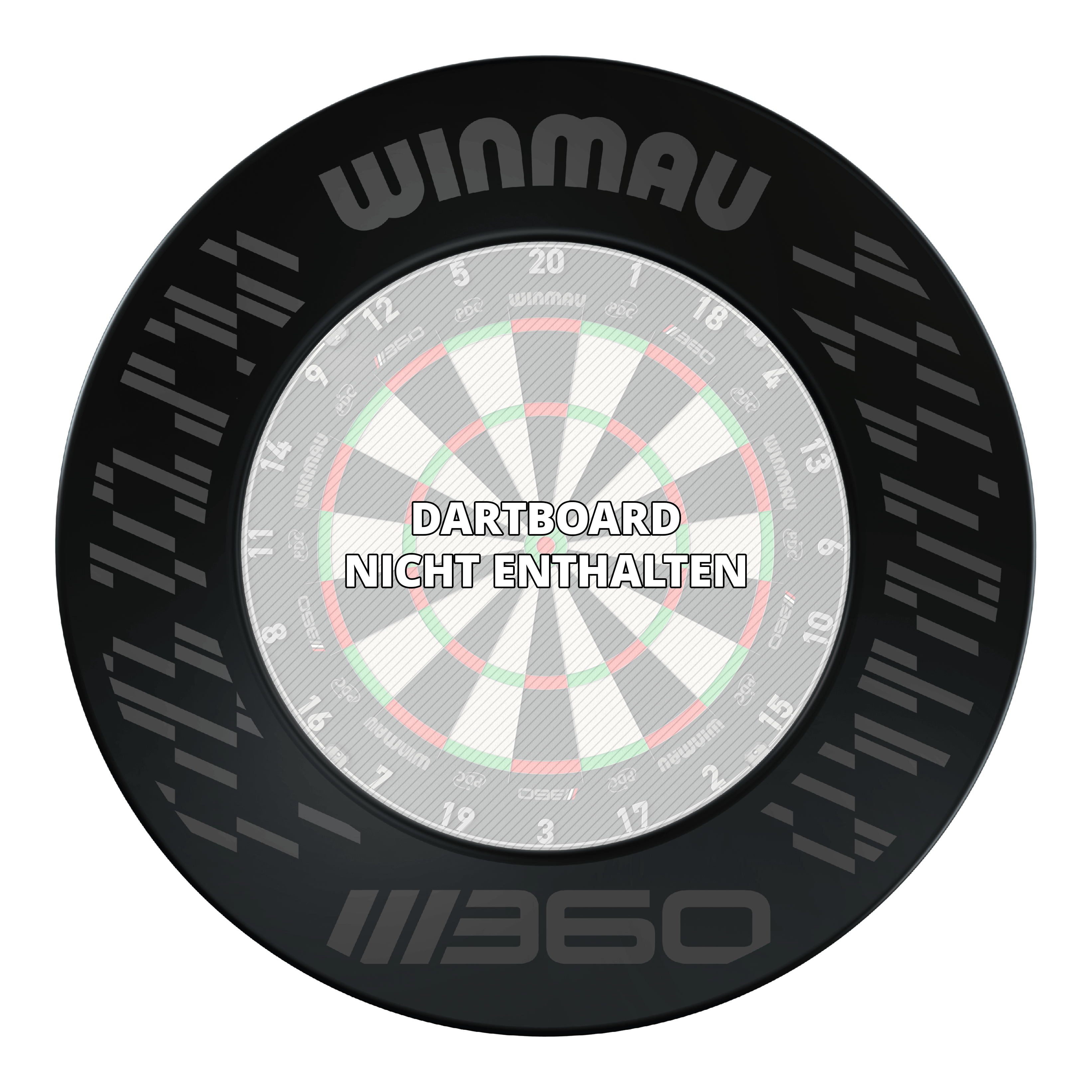 Winmau Blade 360 Dartboard Surround - Black Abgebildet ist das Winmau Blade 360 Dartboard Surround in der Farbe Schwarz. Es schützt die Wand vor abprallenden Dartpfeilen.