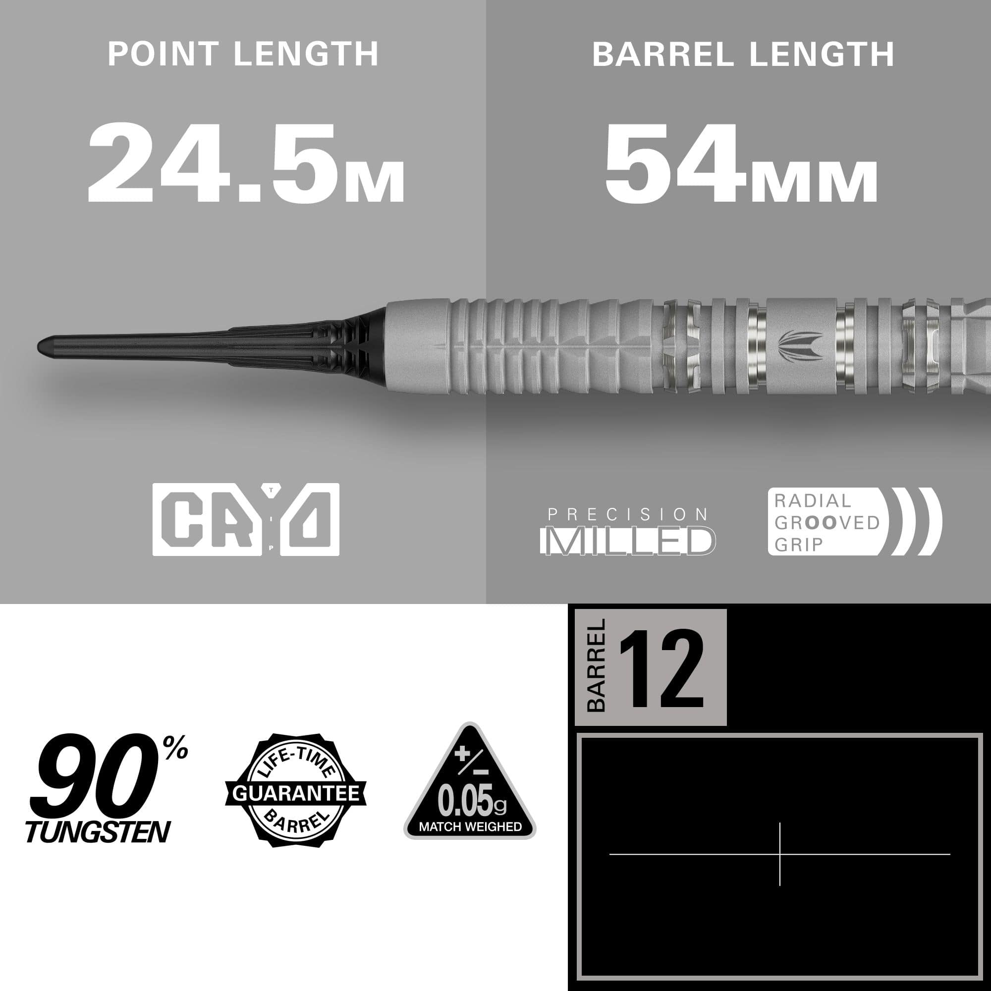 Target Cryo 12 Softdarts Target Cryo 12 Softdarts sind hier zu sehen. Sie überzeugen durch ein einzigartiges Design und hohe Qualität.