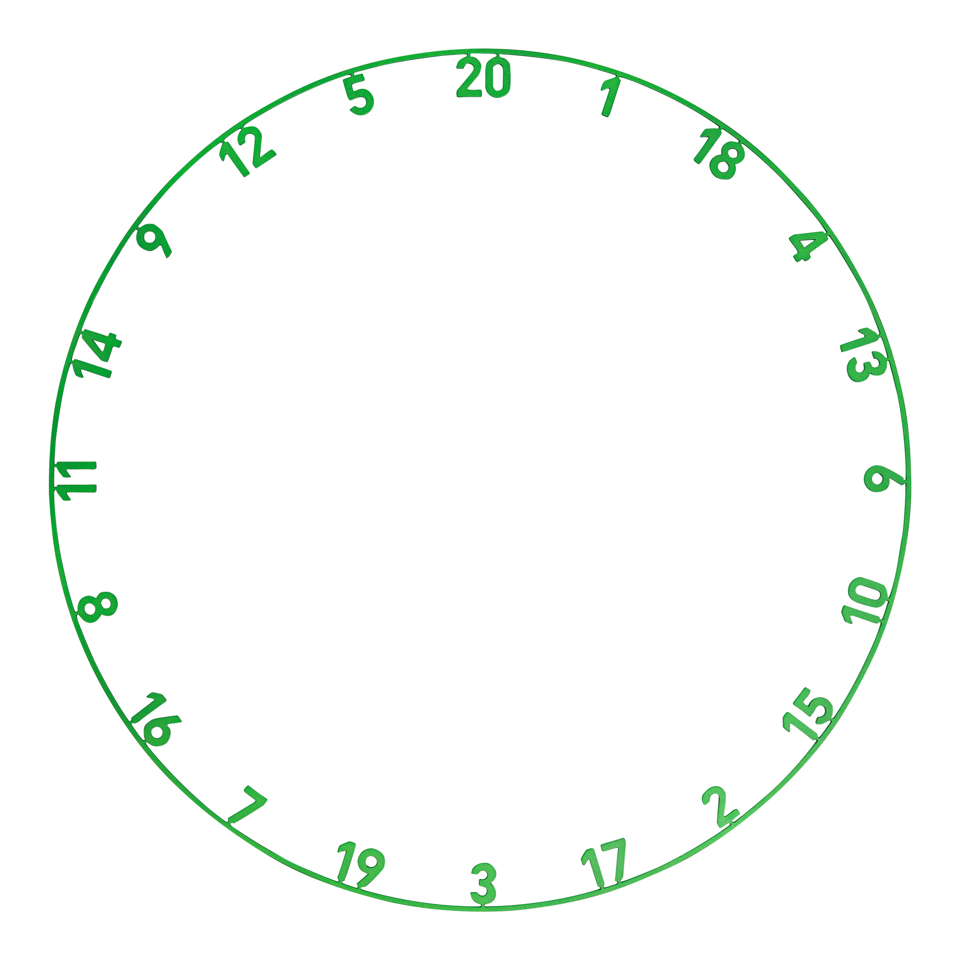 Precise 180 Endorphine Steel Dartboard with Numbered Ring - Emerald Green Hier ist das Precise 180 Endorphine Steeldartboard mit Nummernring in der Farbe Emerald Green zu sehen. Es handelt sich um ein hochwertiges Steeldartboard mit Zahlenring.