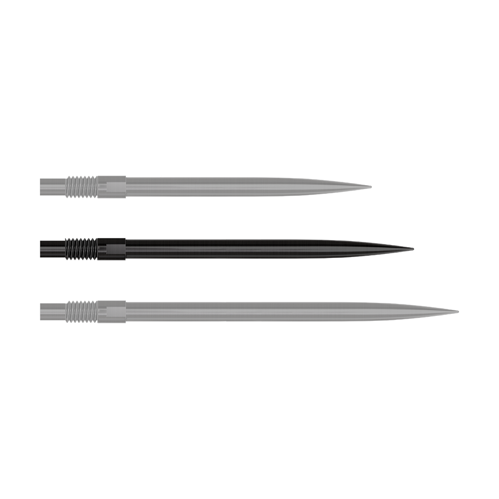 Das Bild zeigt die Datei 'QP24049_Harrows_QuickPoint_Dartspitzen_Schwarz_35mm_1'. Es werden schwarze Dartspitzen dargestellt.