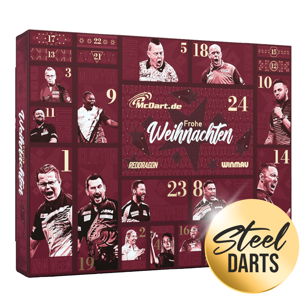 McDart Premium Advent Calendar 2026 for steel dart players