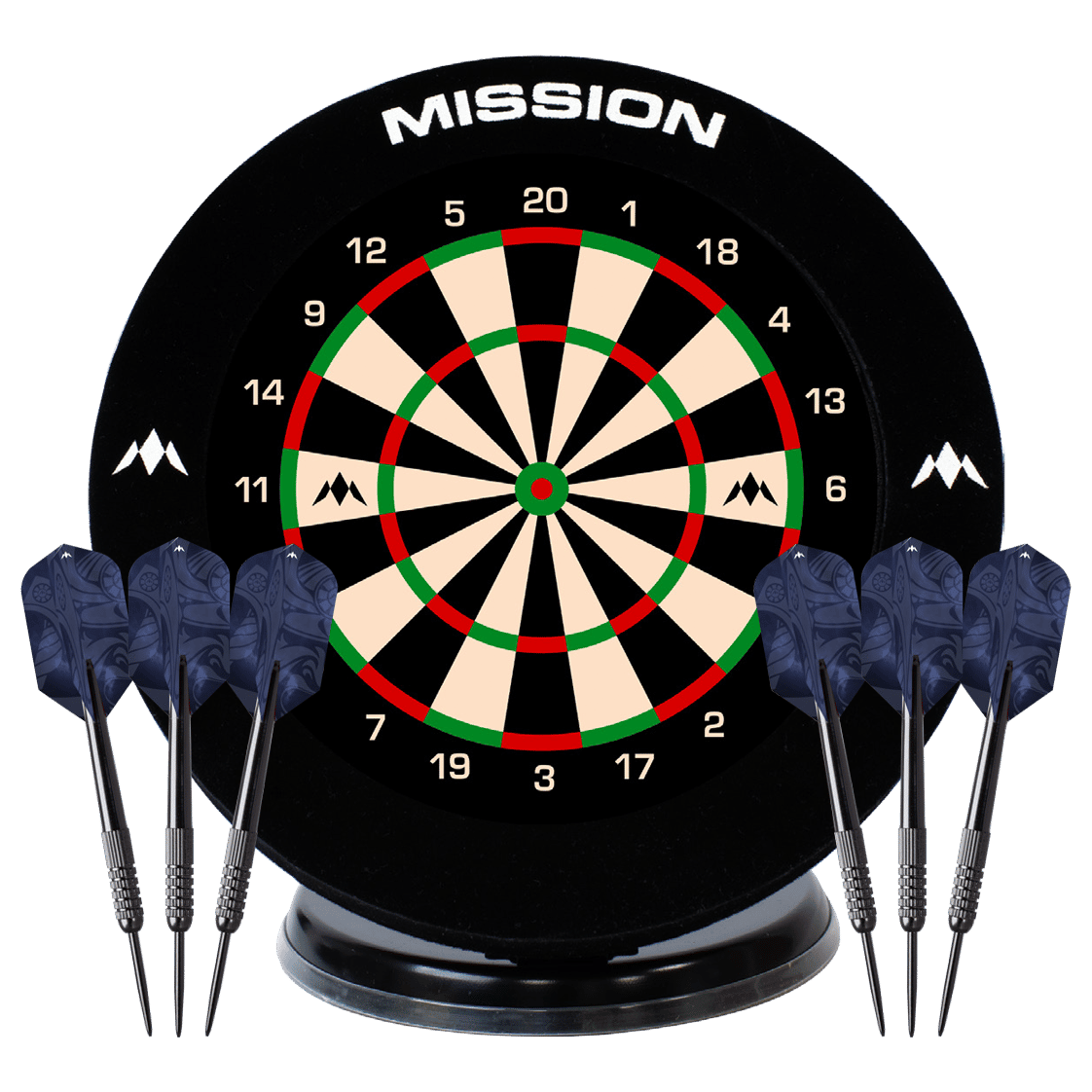 Mission Mini Samurai Desktop Dartboard Set