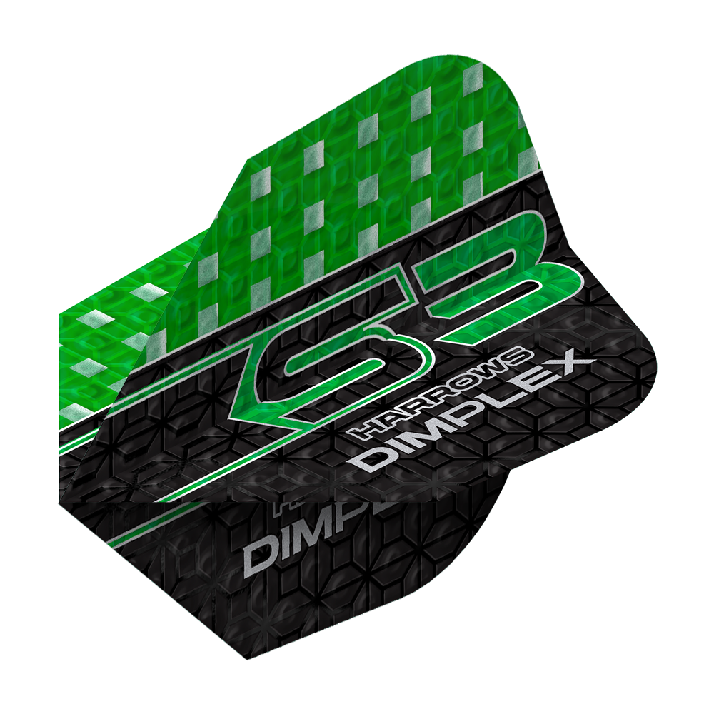 Harrows Dimplex S3 Flights - Green Harrows Dimplex S3 Flights - No6 sind hier dargestellt. Das Design ist vielfältig und farbig.