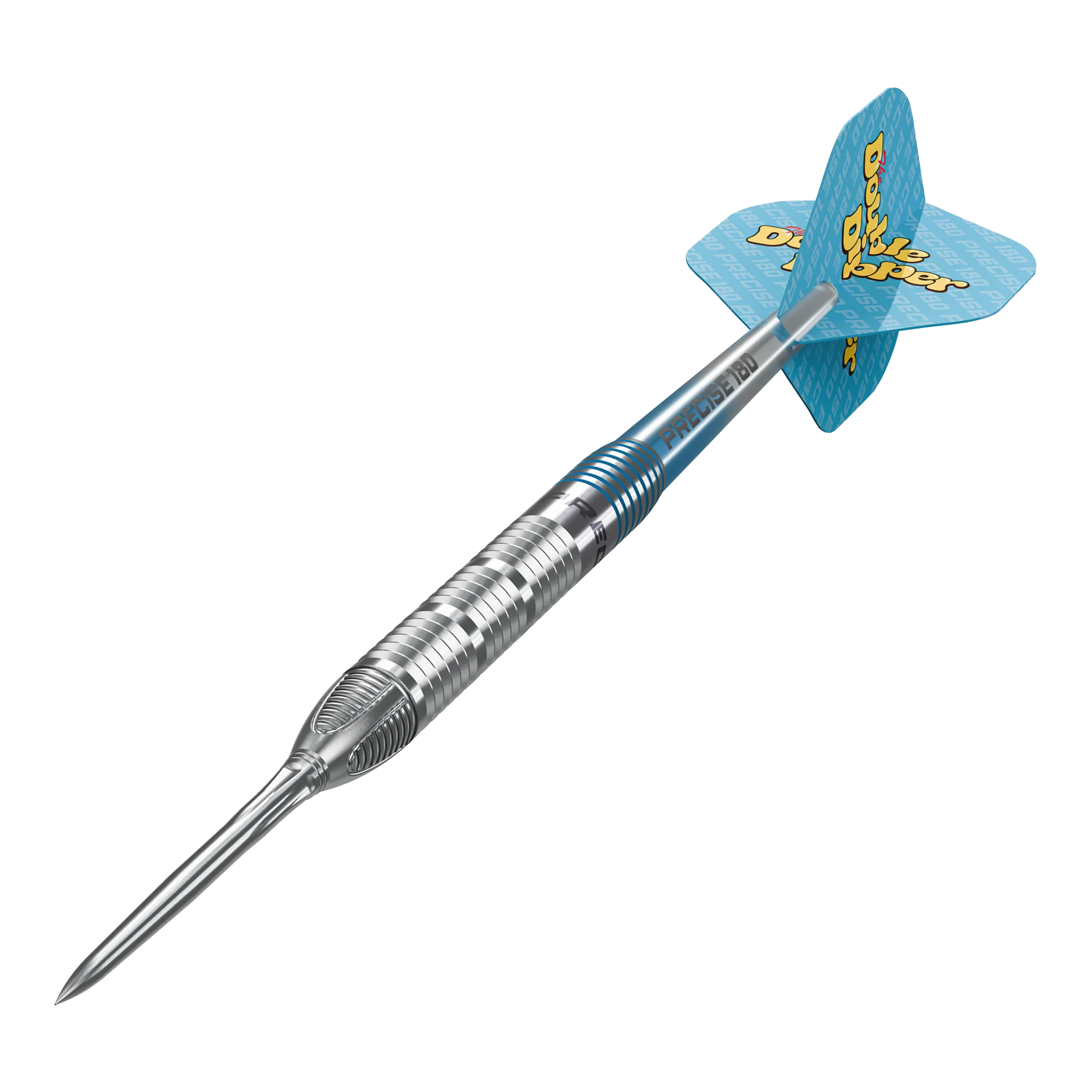 Precise 180 Bela Schugmann Double Dipper V1 steel darts Die Abbildung zeigt die Precise 180 Bela Schugmann Double Dipper V1 Steeldarts. Diese Steeldarts sind speziell für präzises Dartspiel konzipiert.
