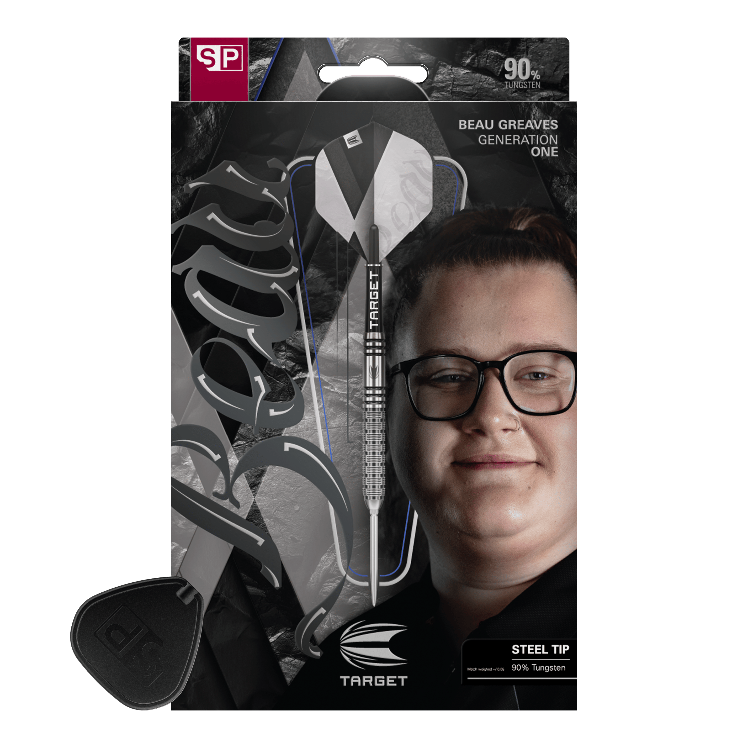 Target Beau Greaves GEN1 Swiss Point Steel Darts Gezeigt wird das Set Target Beau Greaves GEN1 Swiss Point Steeldarts. Diese Darts sind ideal für Dartspieler und Fans von Beau Greaves.
