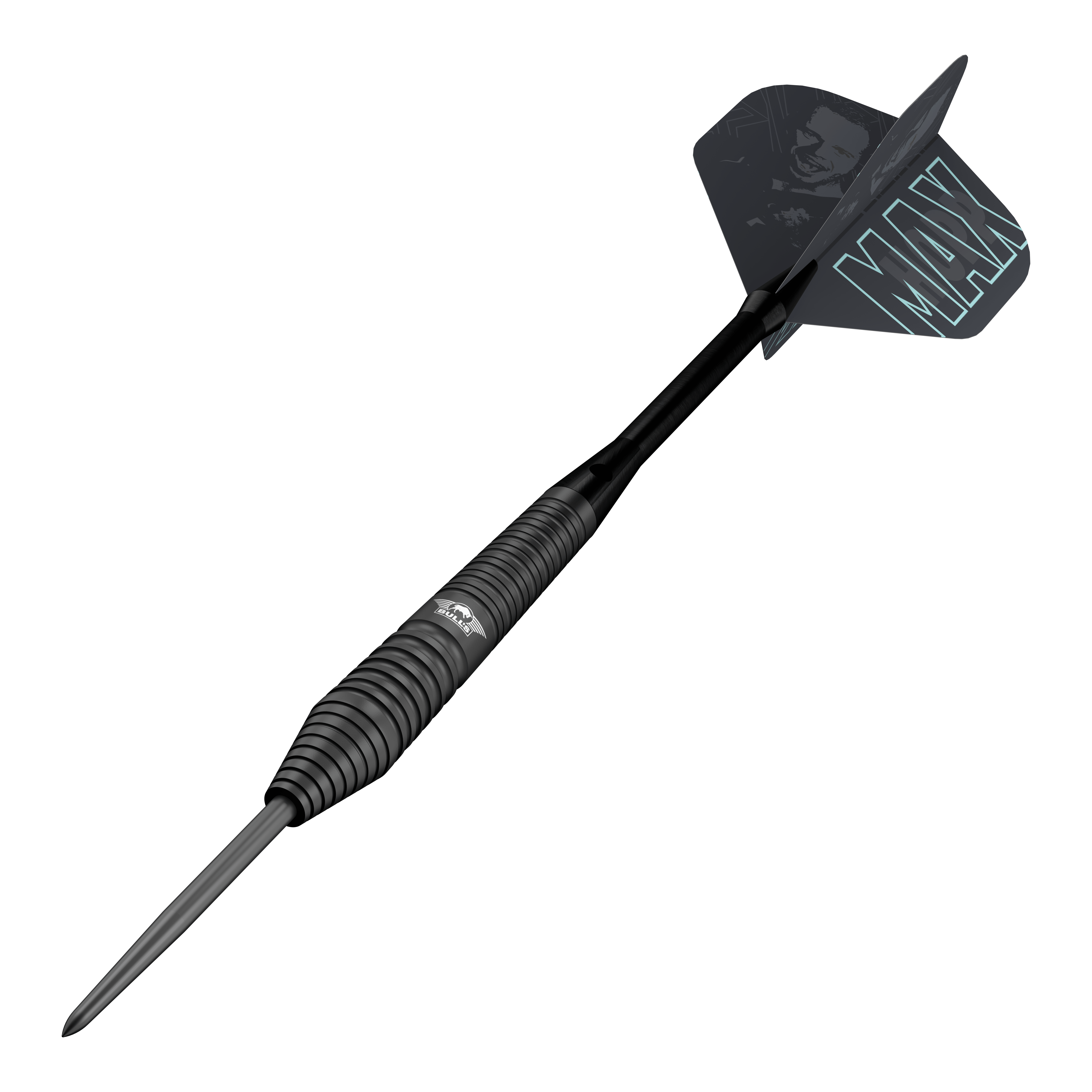 Bulls NL Max Hopp Black Steel Darts Auf diesem Bild sind die Bulls NL Max Hopp Black Steeldarts abgebildet. Diese Darts sind speziell für anspruchsvolle Spieler entwickelt.