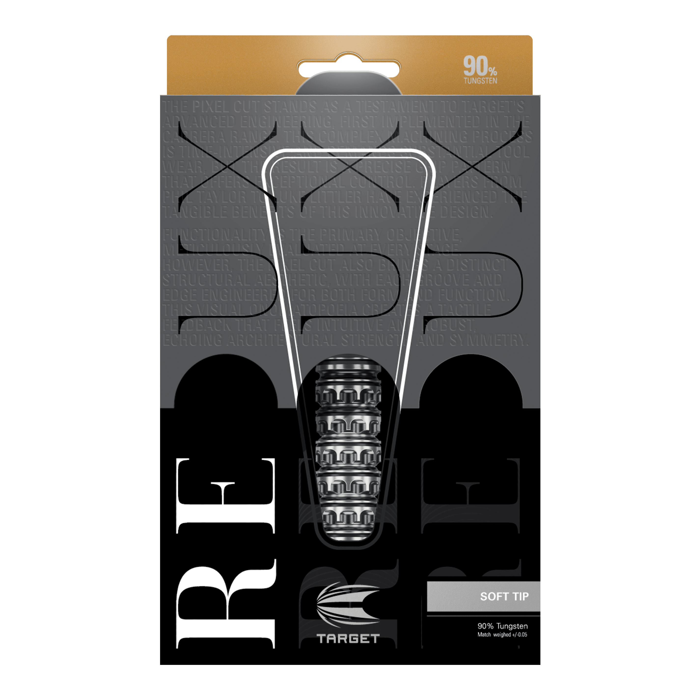 Target Redux 10 Softdarts - 18g ist auf diesem Bild zu sehen. Die Darts sind für das Softdartspiel geeignet.