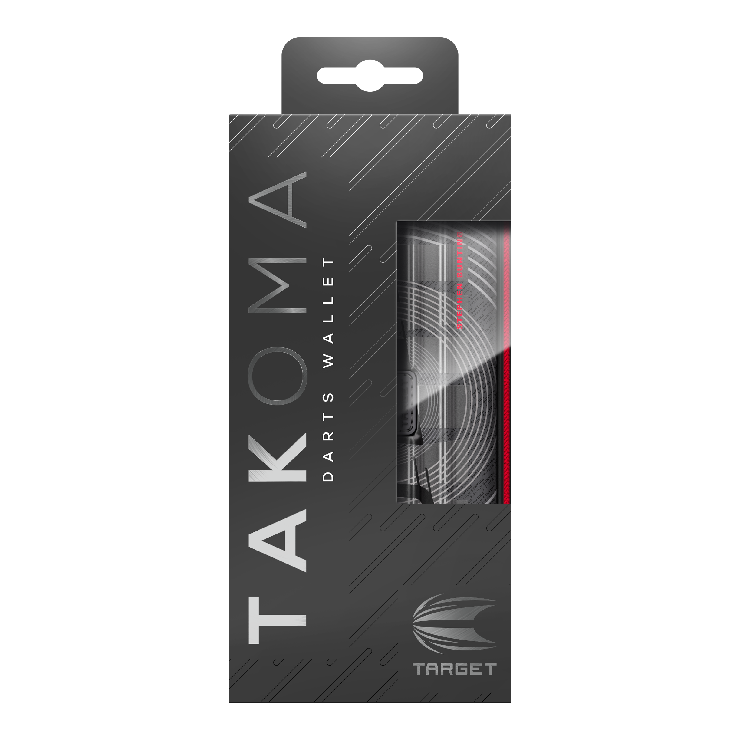 Abgebildet ist das Takoma Ghost Series Stephen Bunting Dartcase. Es handelt sich um ein Darts-Etui aus der Ghost Series von Stephen Bunting.