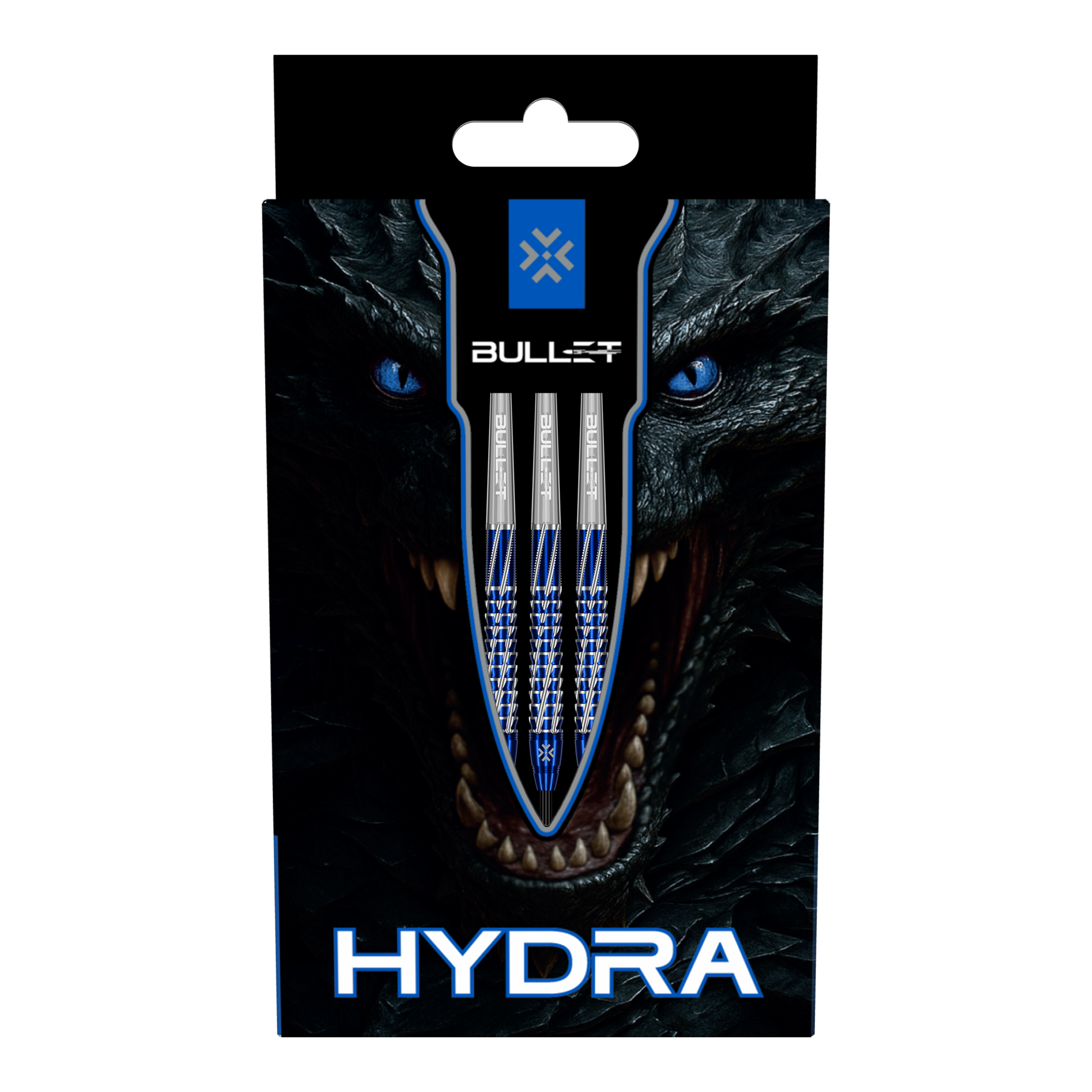 Bullet Hydra steel darts Das Bild zeigt Bullet Hydra Steeldarts. Diese Steeldarts eignen sich für präzises und professionelles Dartspiel.