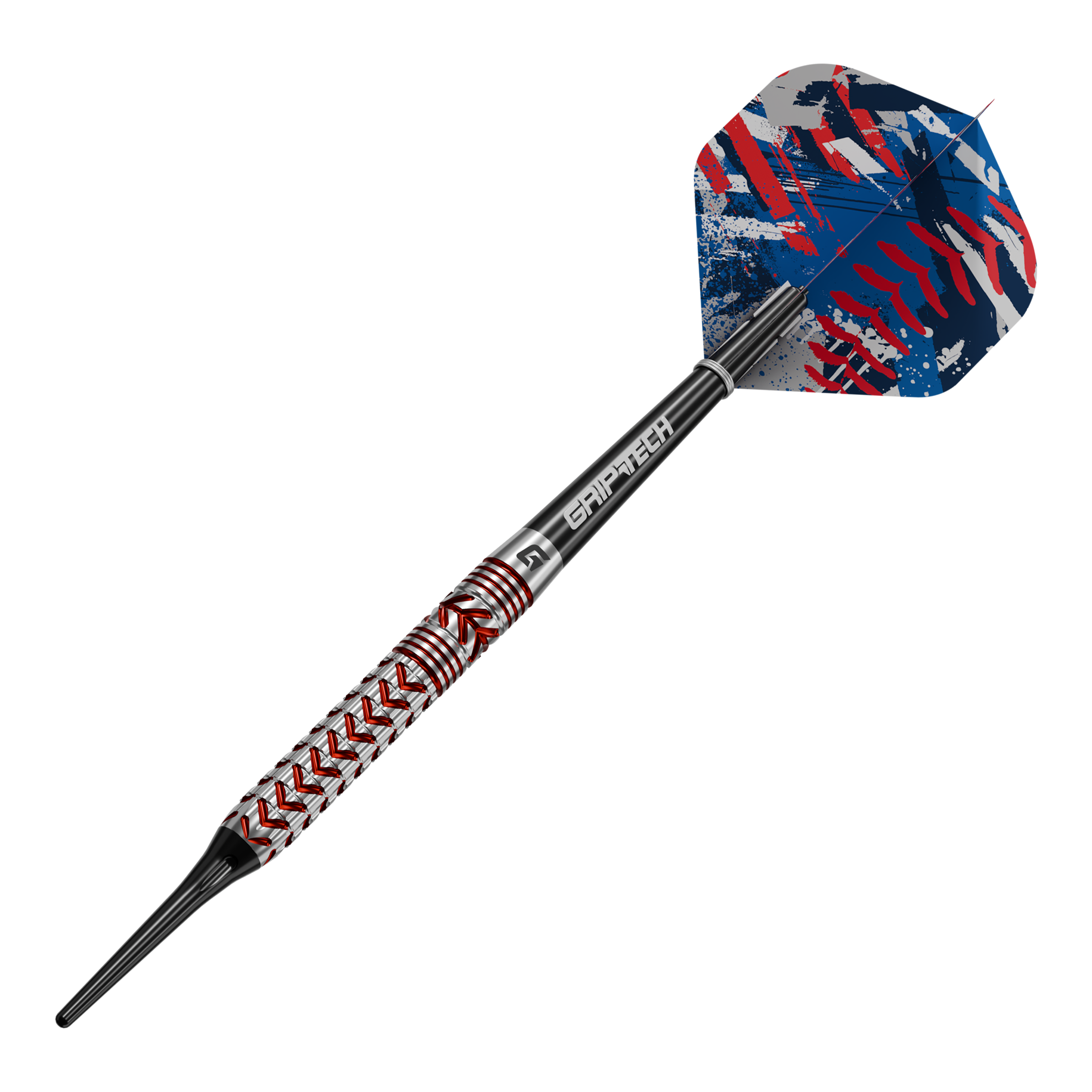 Zu sehen sind die GOAT Curveball Tungsten Softdarts - 20g. Die Darts zeichnen sich durch ihr Gewicht von 20 Gramm und das verwendete Tungsten aus.