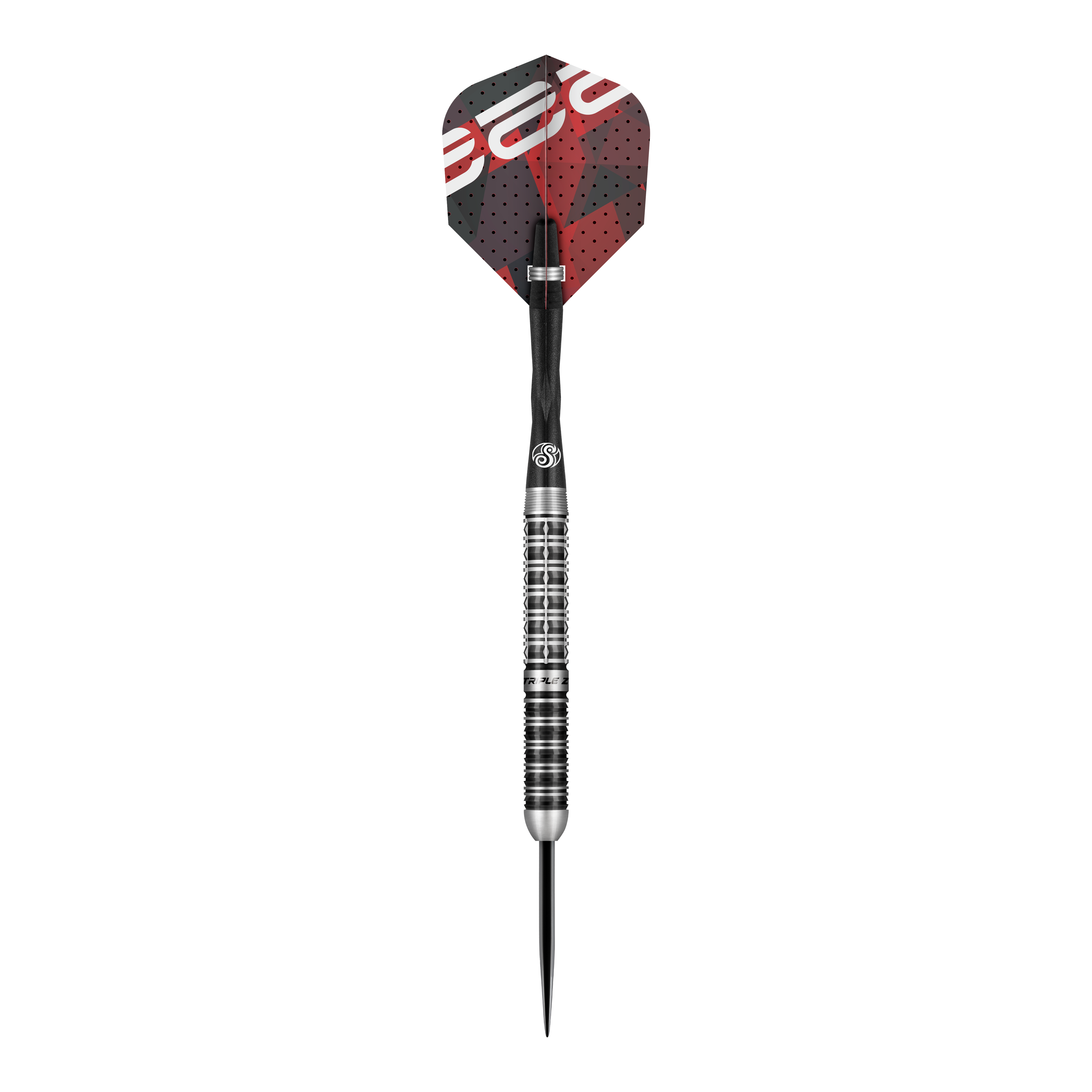 Shot Niels Zonneveld V2 steel darts Dies ist ein Steeldart aus der Serie "Shot Niels Zonneveld V2". Der Dart hat ein silbernes, geriffeltes Barrel und schwarze sowie rote Flights.