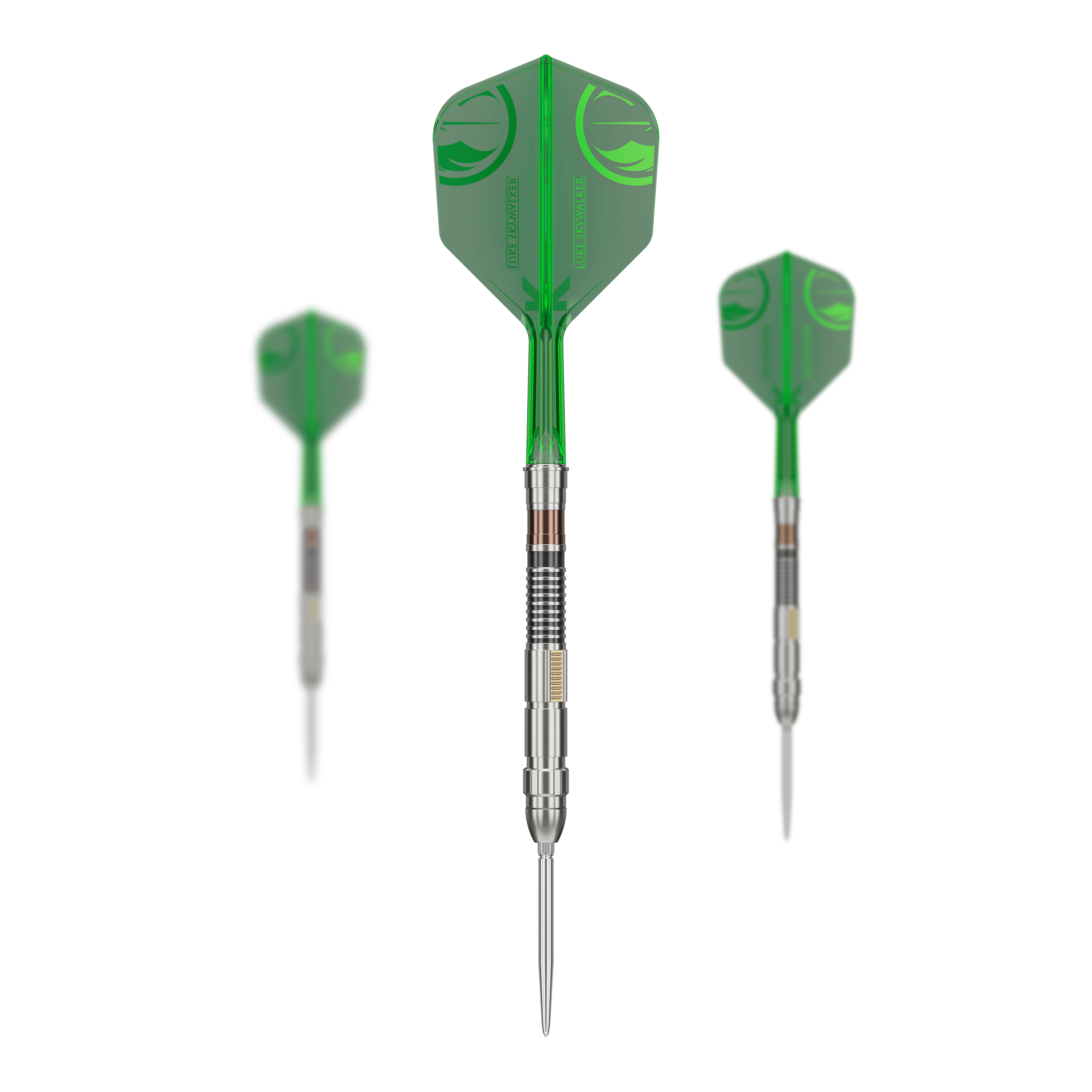 Target Star Wars Luke Skywalker Jedi Knight Lightsaber Limited First Edition Darts - 24g Abgebildet sind die Target Star Wars Luke Skywalker The Jedi Knight Light Saber Limited Edition Steeldarts mit einem Gewicht von 24g. Das Produkt ist inspiriert von Luke Skywalker aus Star Wars und zeichnet sich durch ein einzigartiges Design aus.