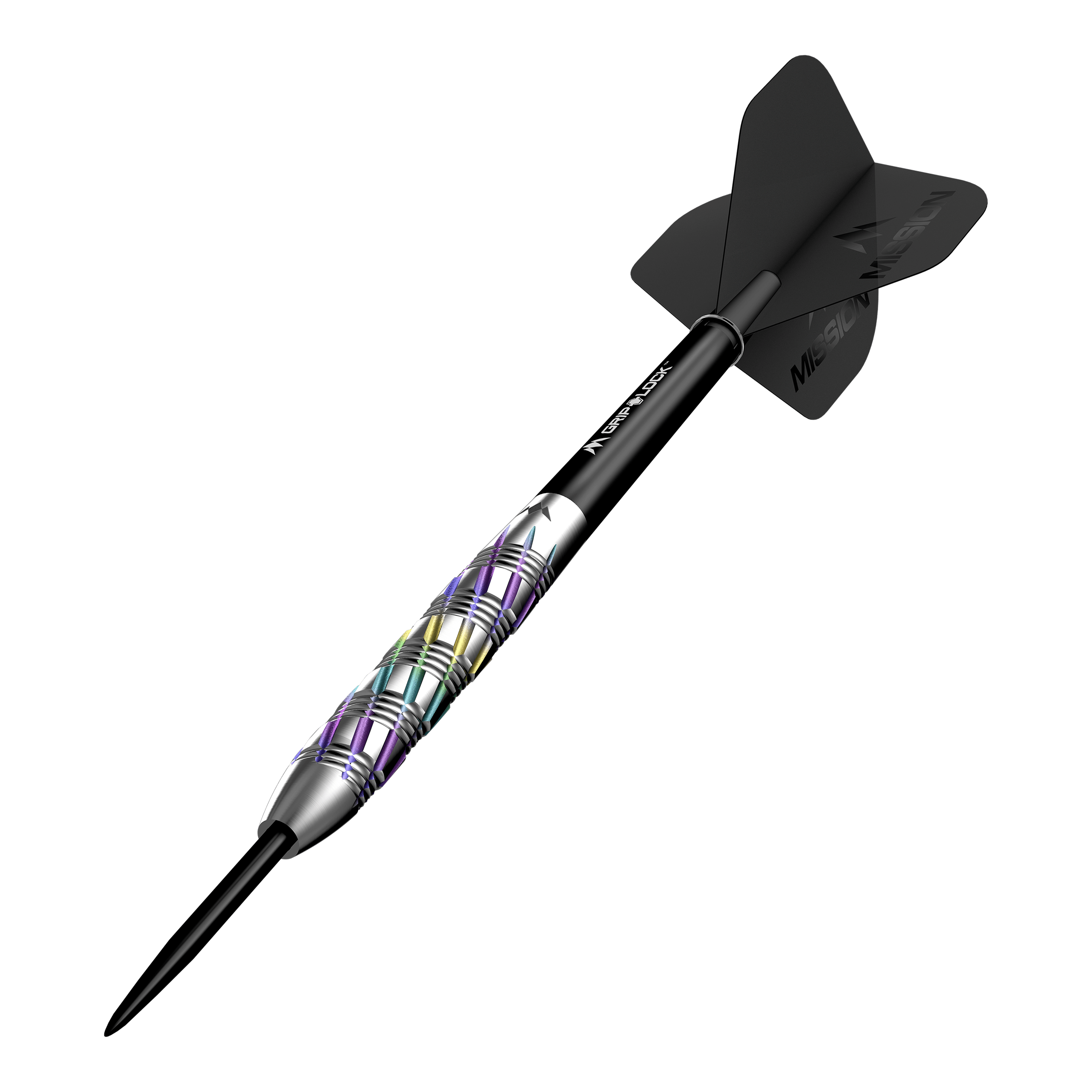 Mission Shuriken Steel Darts Mission Shuriken Steeldarts werden auf diesem Foto dargestellt. Die Steeldarts sind gut sichtbar und detailliert abgebildet.