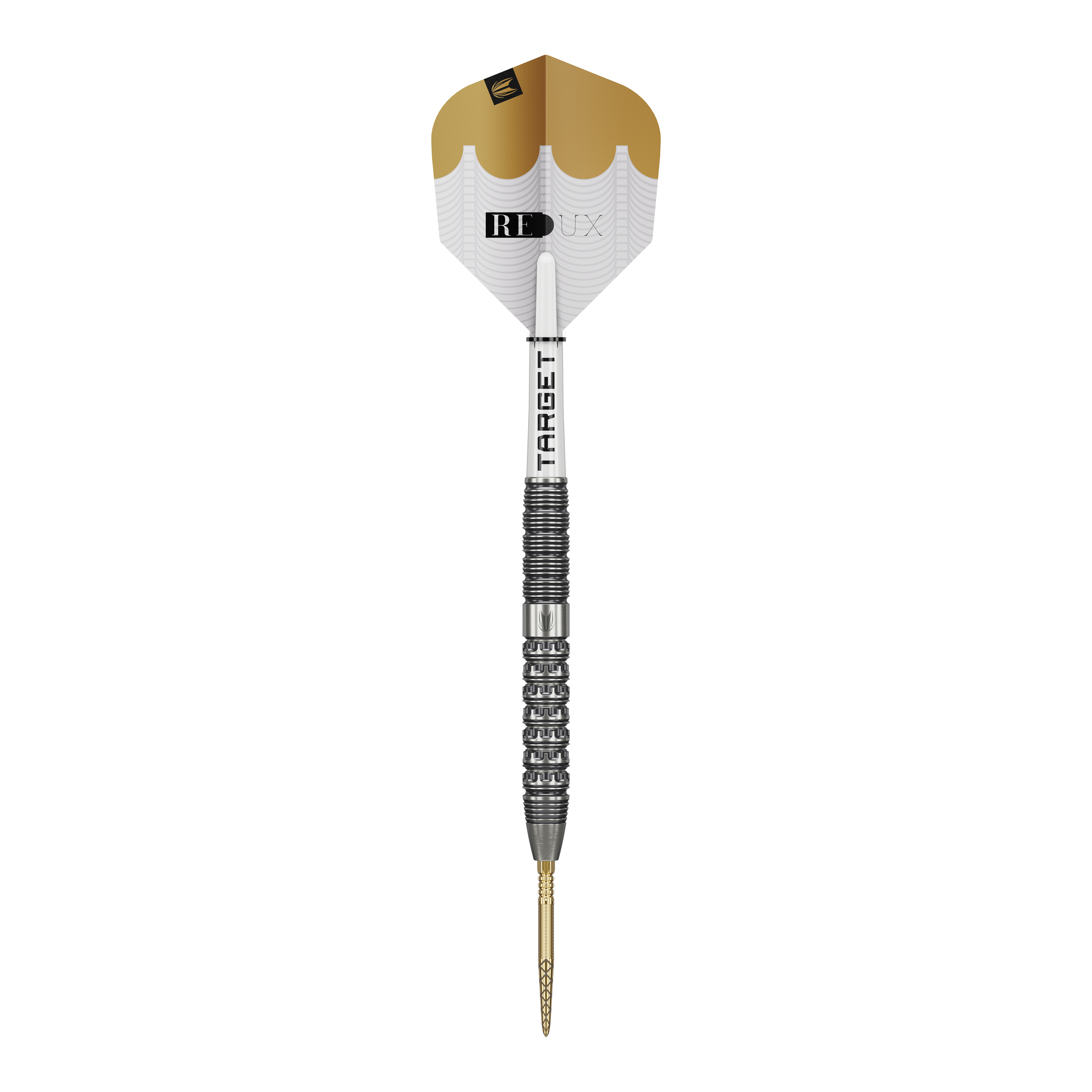 Target Redux 01 Swiss Point steel darts Dieses Bild zeigt die Target Redux 01 Swiss Point Steeldarts. Sie sind ideal für präzise Dartwürfe geeignet.