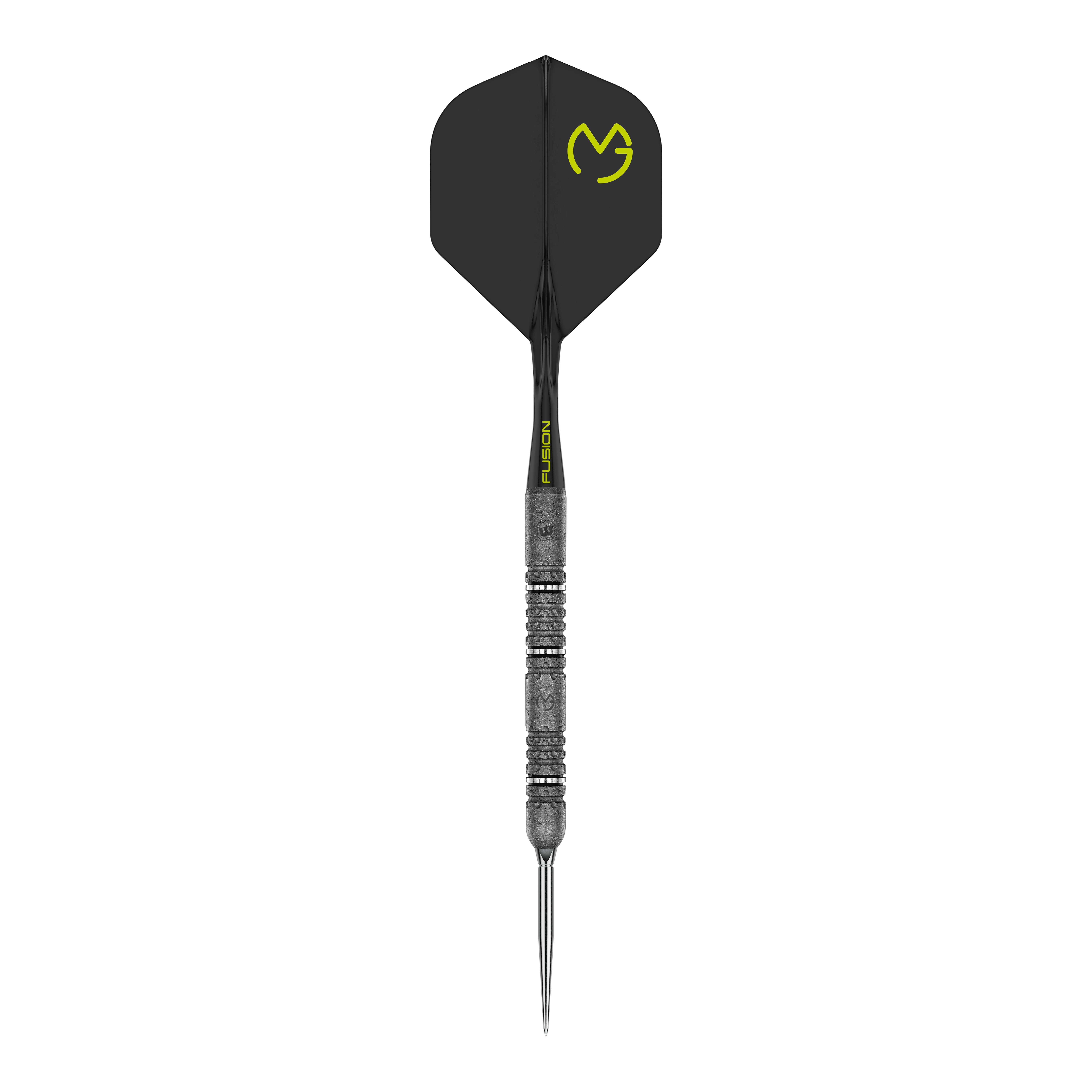 Zu sehen sind die Winmau MvG Signature Edition Switch Points Steeldarts. Diese Darts bieten eine ausgezeichnete Qualität für ambitionierte Spieler.