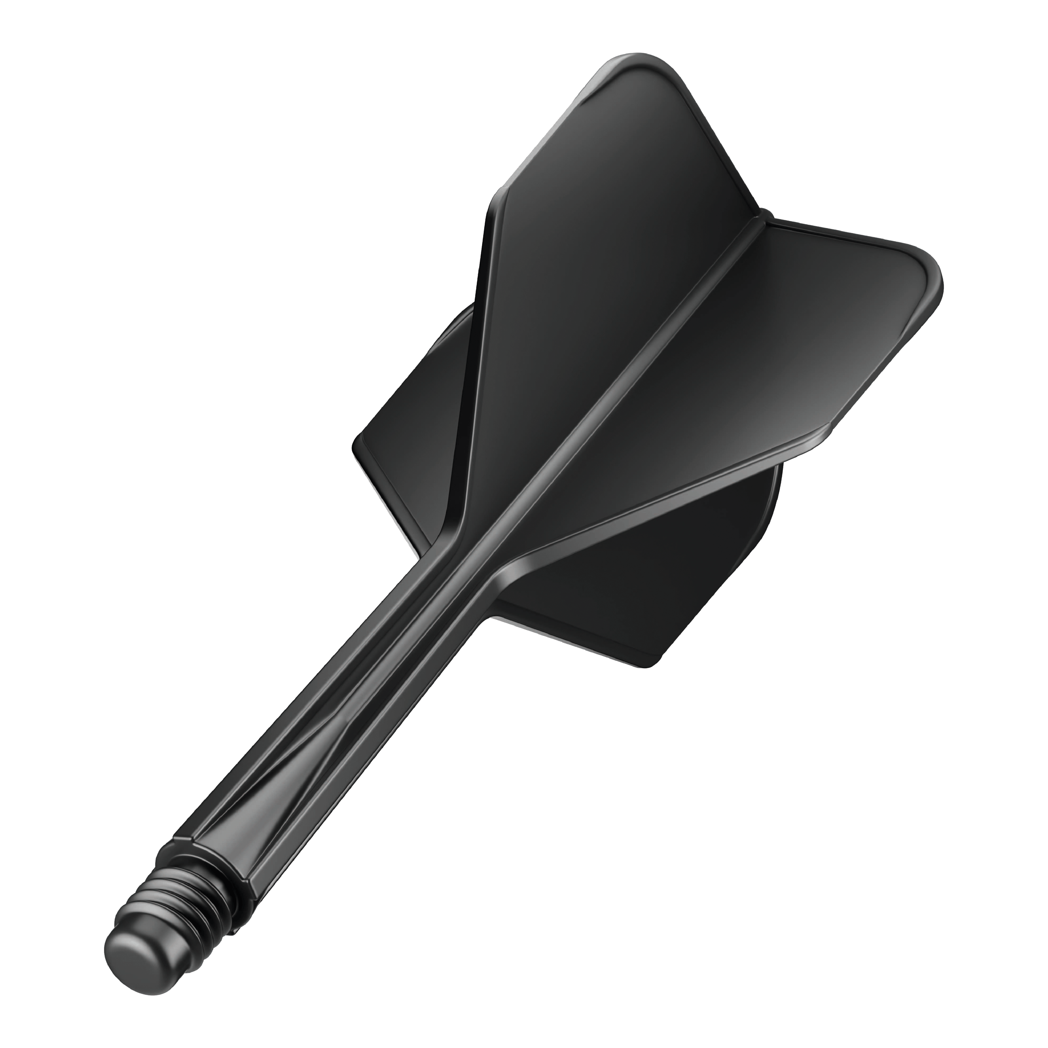 GOAT A1R No6 Flight Shaft System - Black Das Bild zeigt das Produkt "GOAT A1R No6 Flight-Shaft-System - Schwarz". Es handelt sich um ein schwarzes Flight-Shaft-System für Darts.