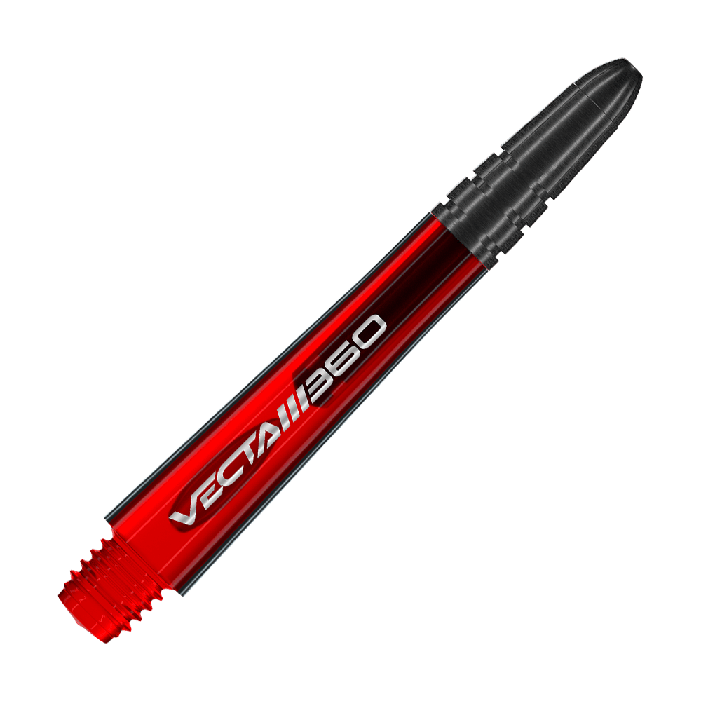 Winmau Vecta Blade 360 Shafts - Red Abgebildet ist ein Dart-Schaft mit der Bezeichnung 7025-219_Winmau_Vecta_Blade360_Shafts_Rot_40mm_2. Das Produkt ist rot und eignet sich für verschiedene Dartpfeile.