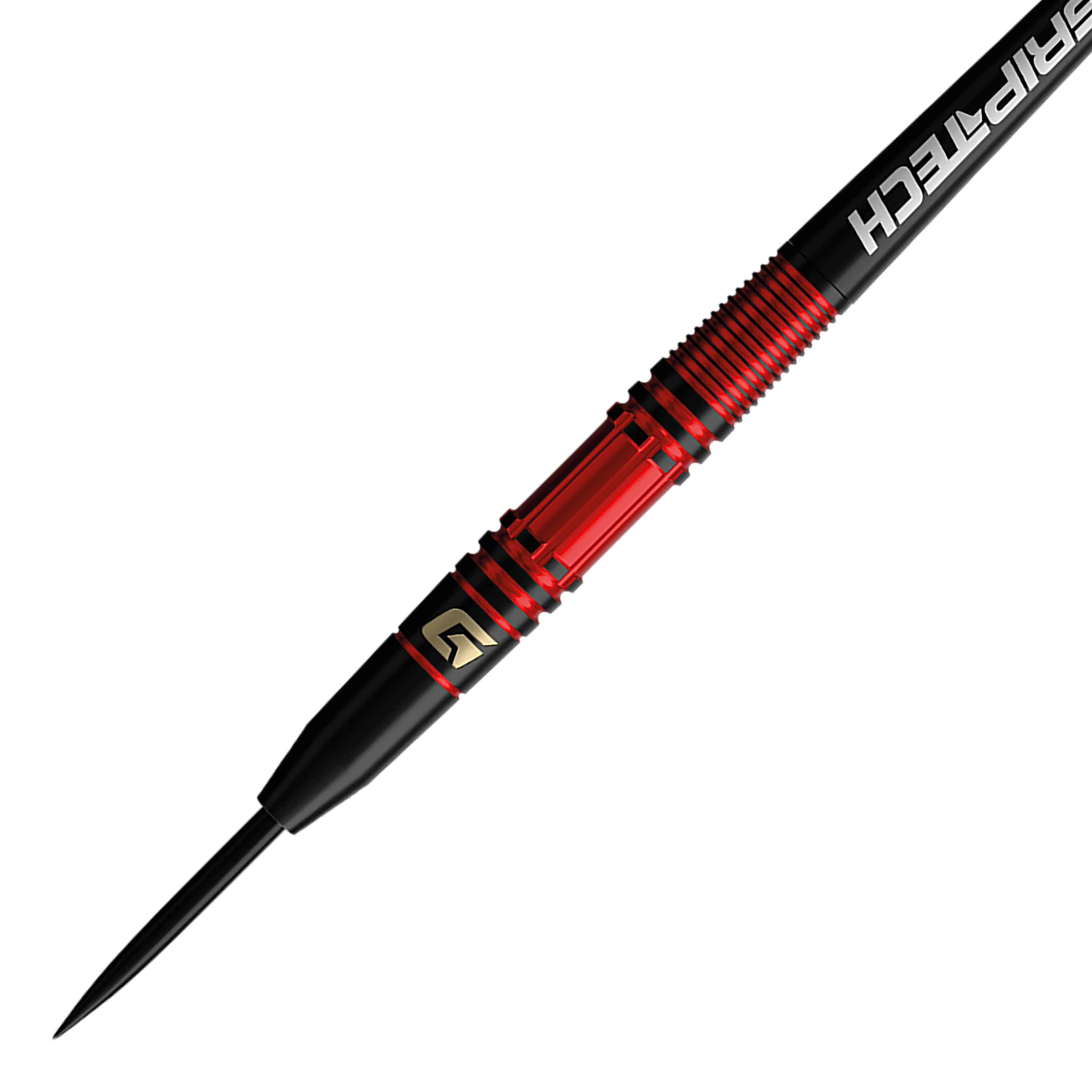 Dies ist ein Foto der GOAT Athlete Red Tungsten Steeldarts. Die Steeldarts bestehen aus robustem Tungsten.