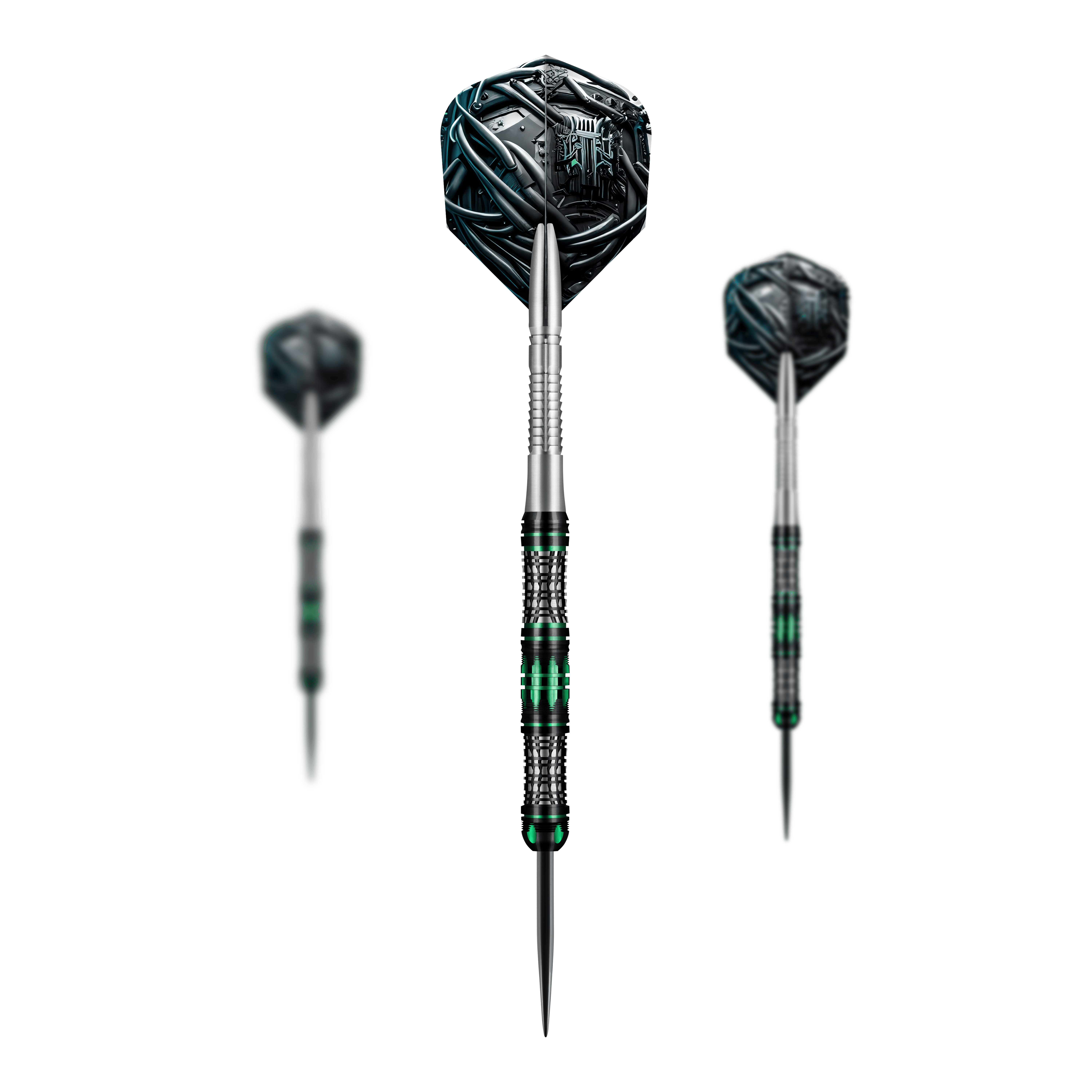 Shot AI cyberpunk steel darts