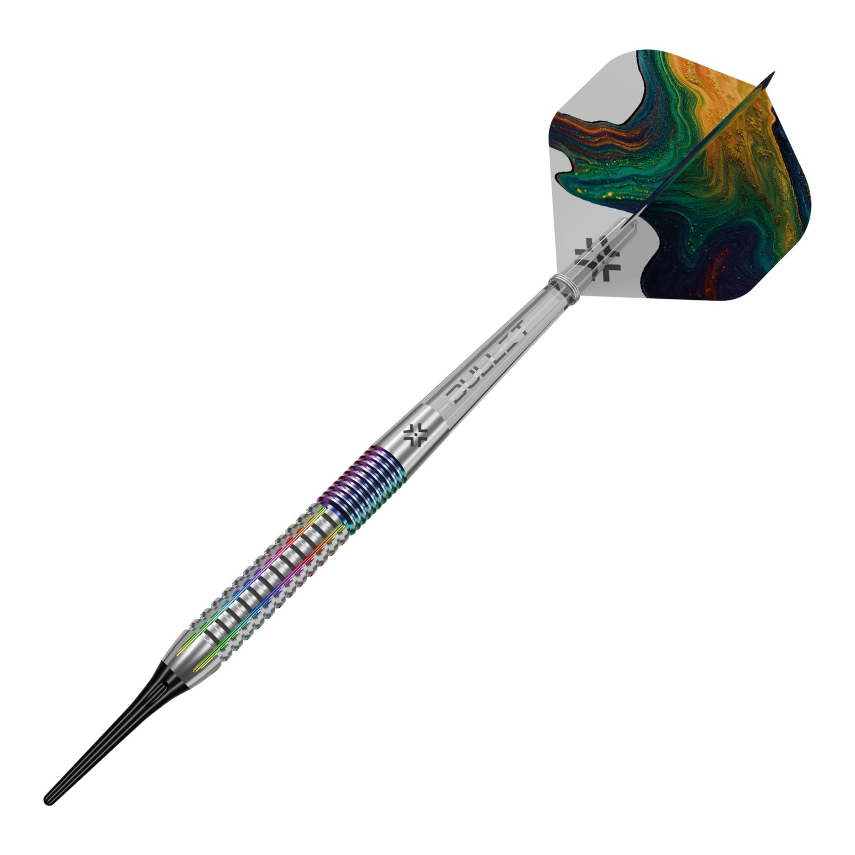 Bullet Diesel V2 soft darts - 20g Das Bild zeigt die Bullet Diesel V2 20g Soft Darts. Dieses Produkt ist für Softdartspiele geeignet.