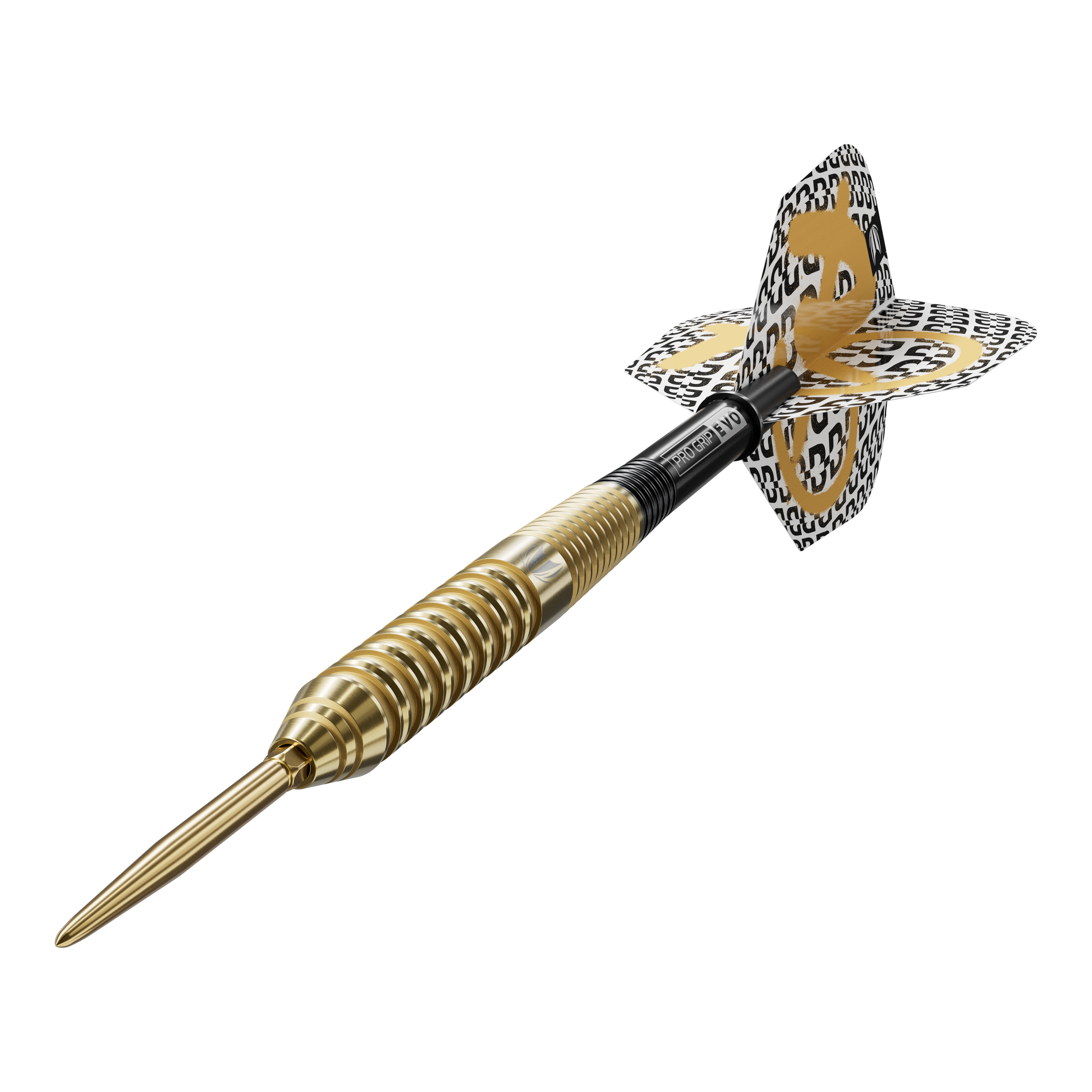 Gezeigt wird der Target Bolide Envy 02 Swiss Point Steeldart. Der Dartpfeil ist für präzises Werfen und hohen Komfort konzipiert.