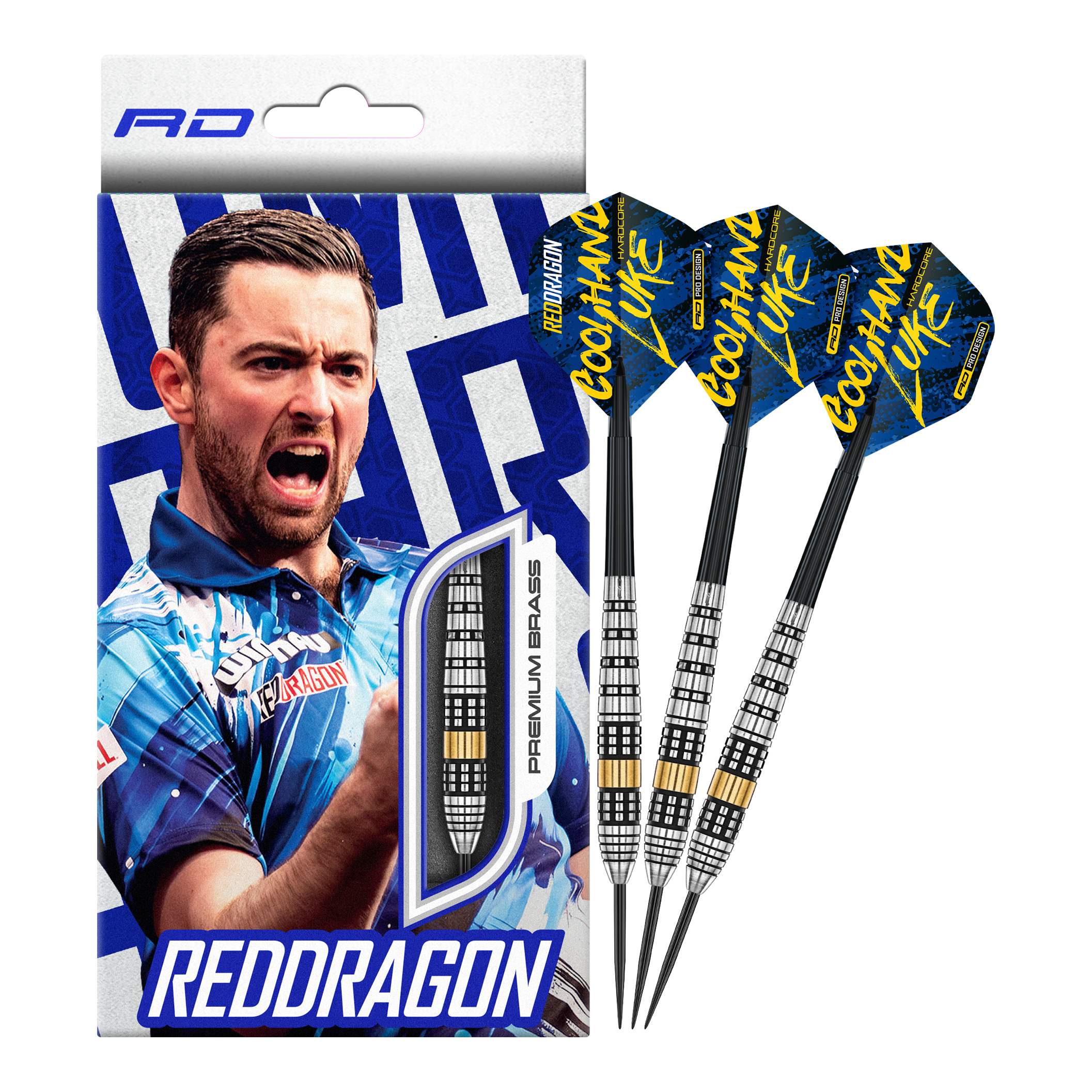 Red Dragon Luke Humphries Brass Steel Darts - 21 g Red Dragon Luke Humphries Brass Steel Darts - 21 g