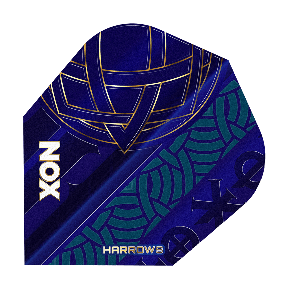 Gezeigt werden die Harrows Nox No6 Flights. Diese Flights sind für Dartspieler gedacht.