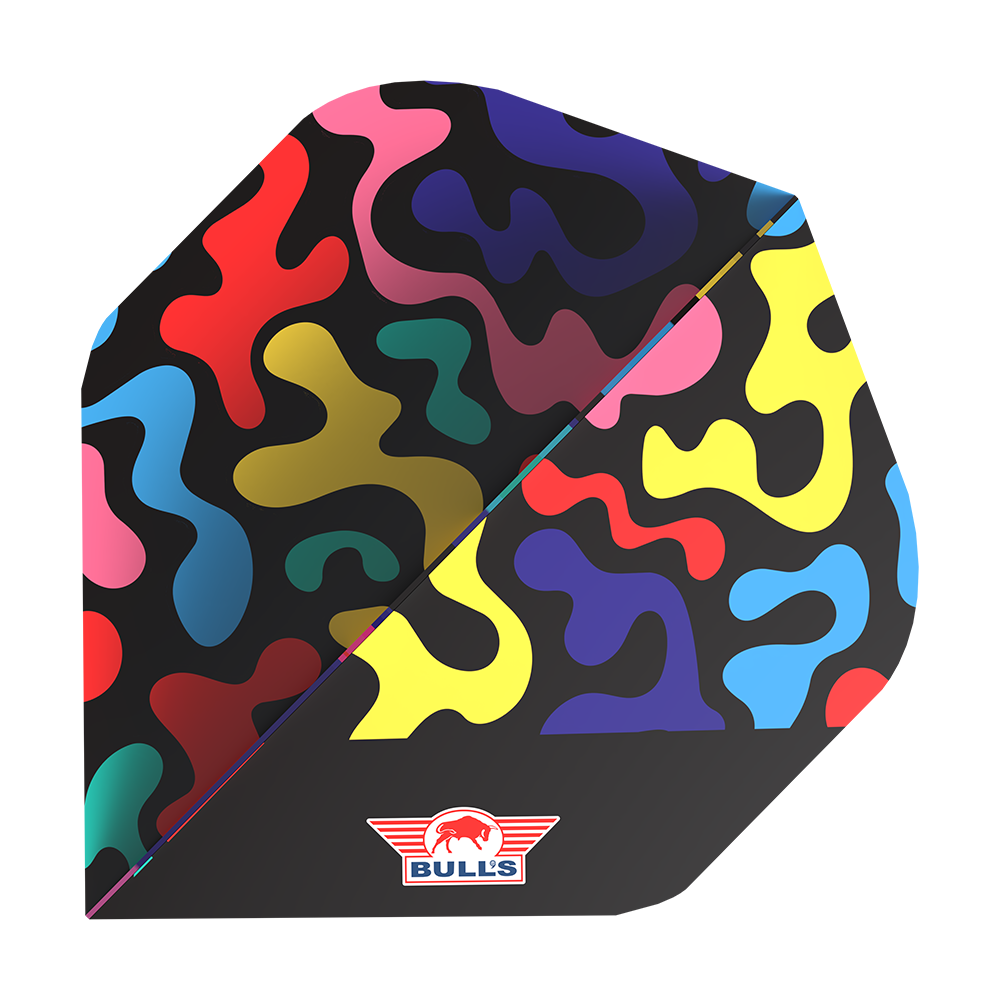 Bulls NL Player Ricky Evans No2 Standard Flights Das Bild zeigt Bulls NL Player Ricky Evans No2 Standard Flights. Mehrere Flights für Darts sind präsentiert.