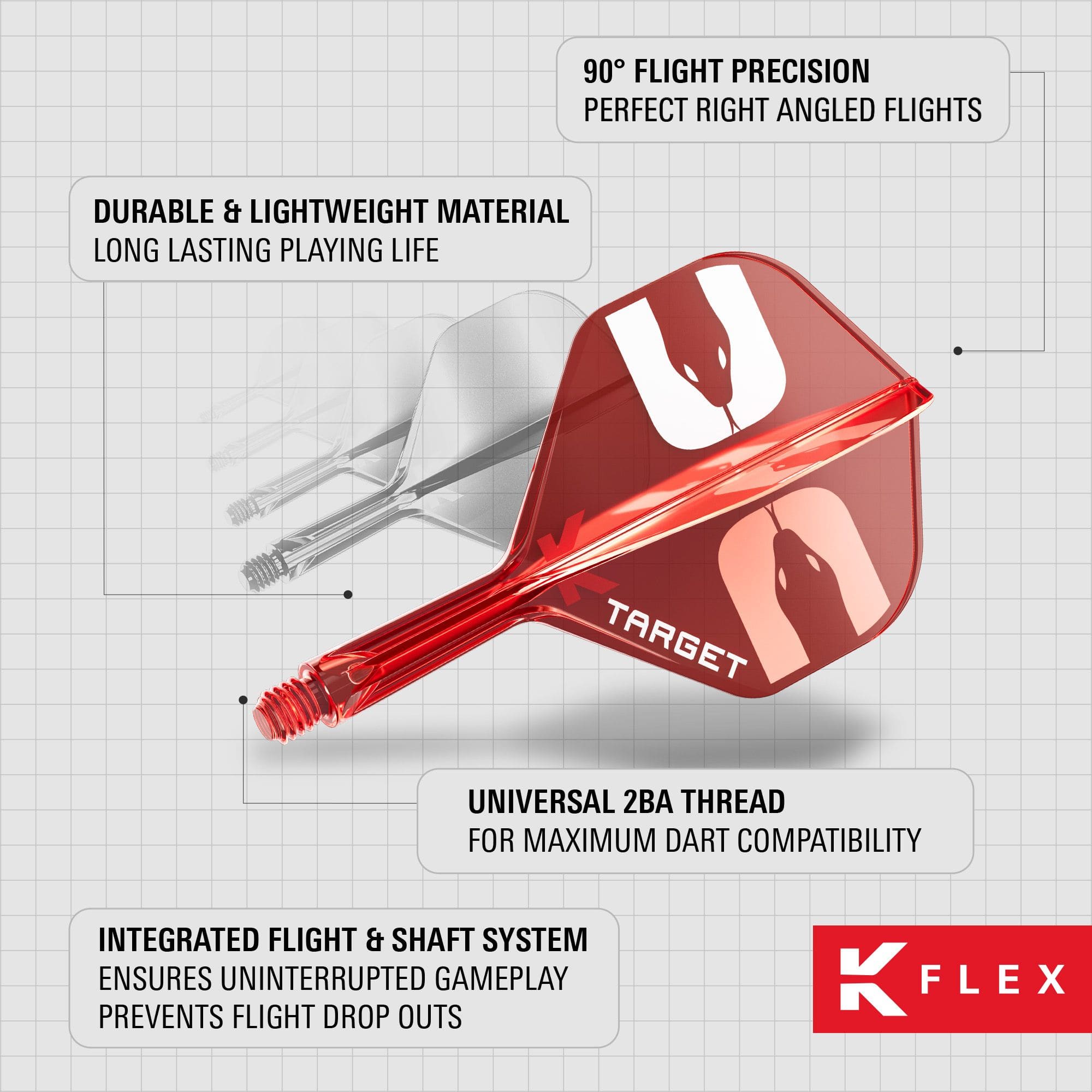 Target K-Flex Nathan Aspinall No2 Standard Flights Das Bild zeigt die Target K-Flex Nathan Aspinall No2 Standard Flights. Diese Flights sind für Dartspieler geeignet.