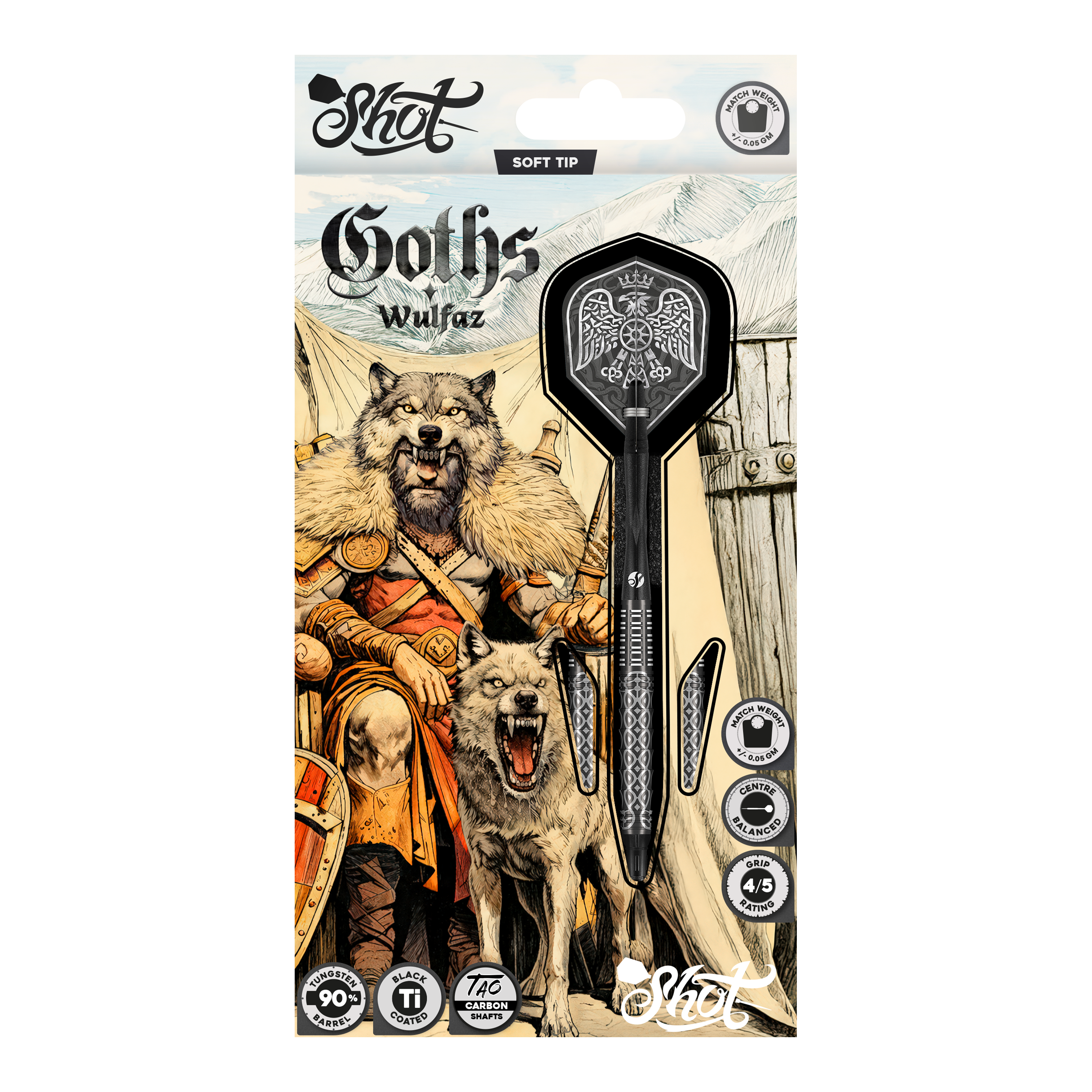Shot Goths Wulfaz soft darts - 20g