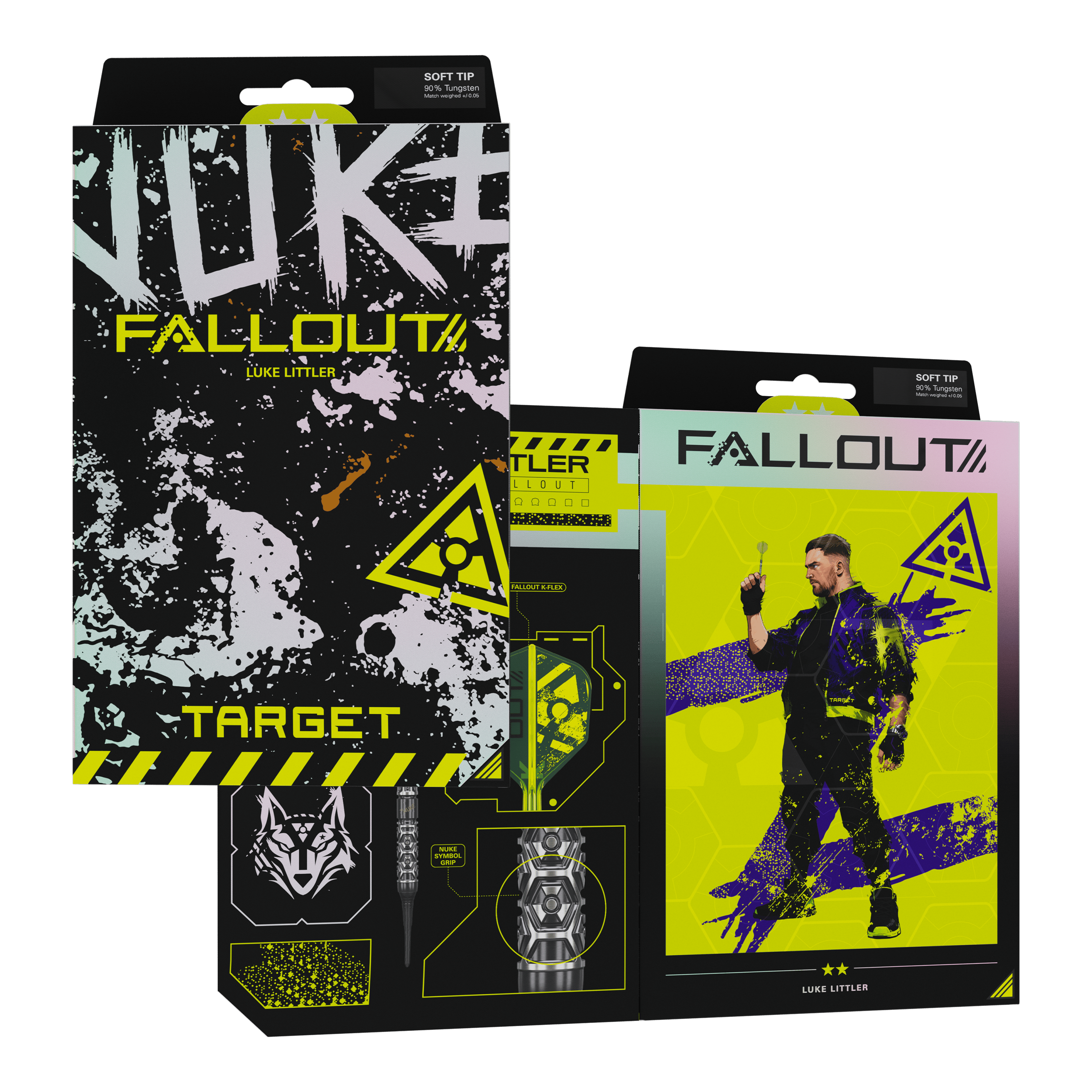 Target Luke Littler Nuke Fallout Soft Darts - 19g