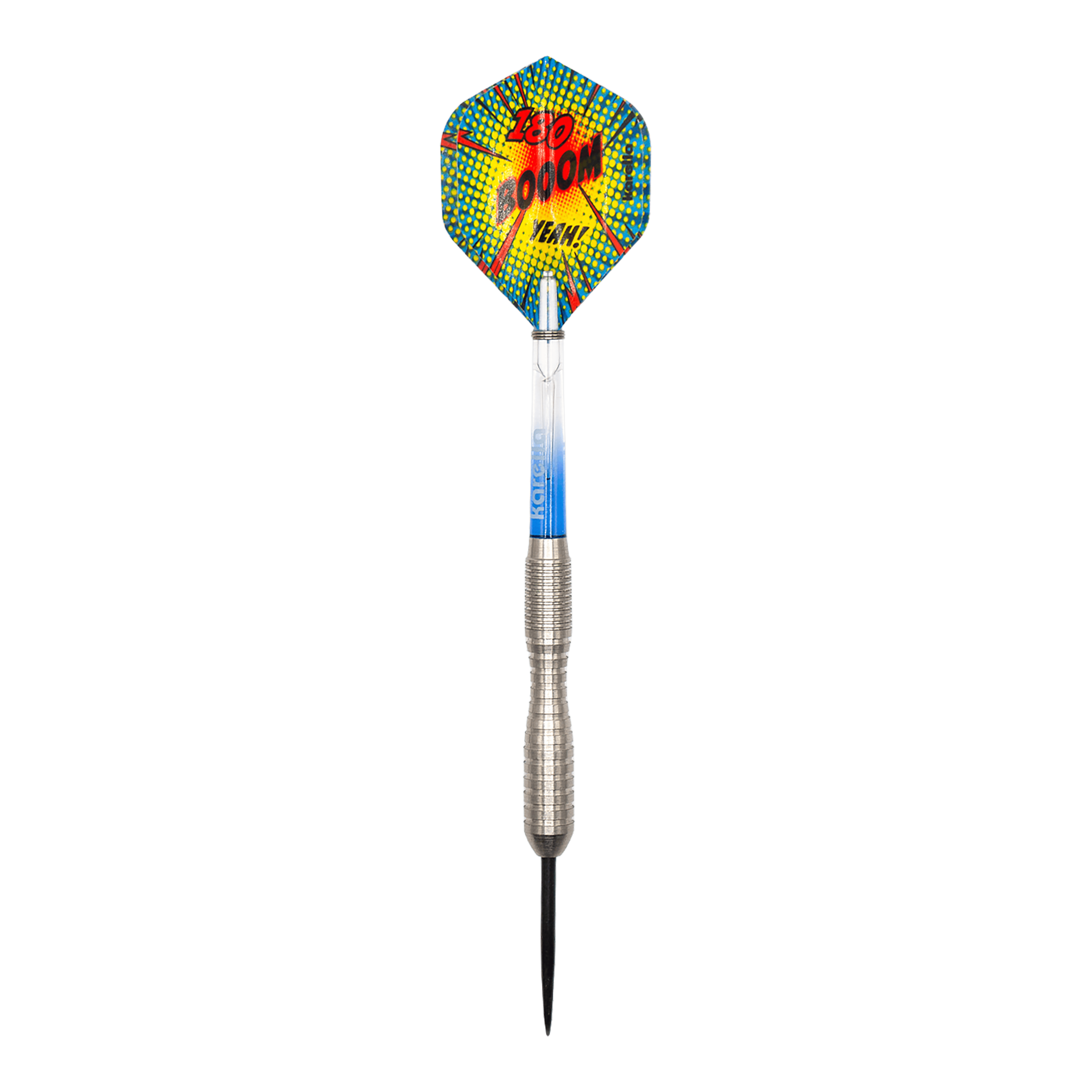Karella Comic Line CL-3 steel darts - 24g Hier ist ein Karella Comic Line CL-3 Steeldarts - 24g abgebildet. Das Design des Dartpfeils ist gut sichtbar.
