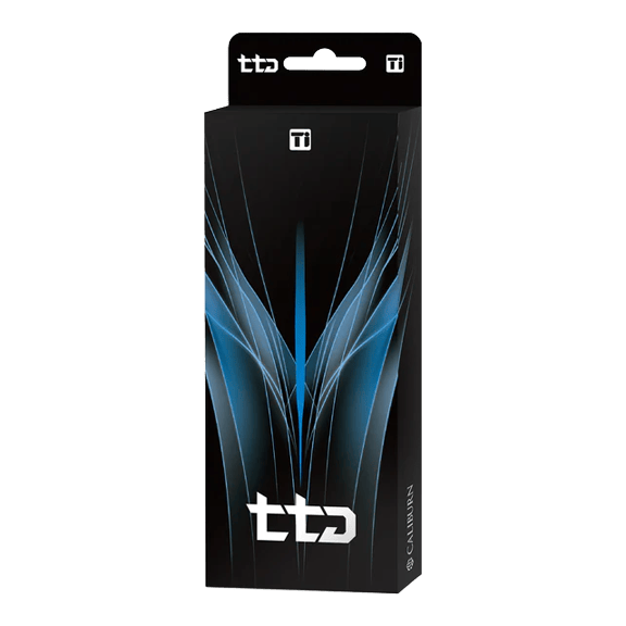 Caliburn TTD Complete Titanium T1 Silver Steeldarts - 5g Das Bild zeigt die Caliburn TTD Complete Titanium T1 Silver Steeldarts - 5g. Die Steeldarts bestehen aus hochwertigem Titan und glänzen in Silber.