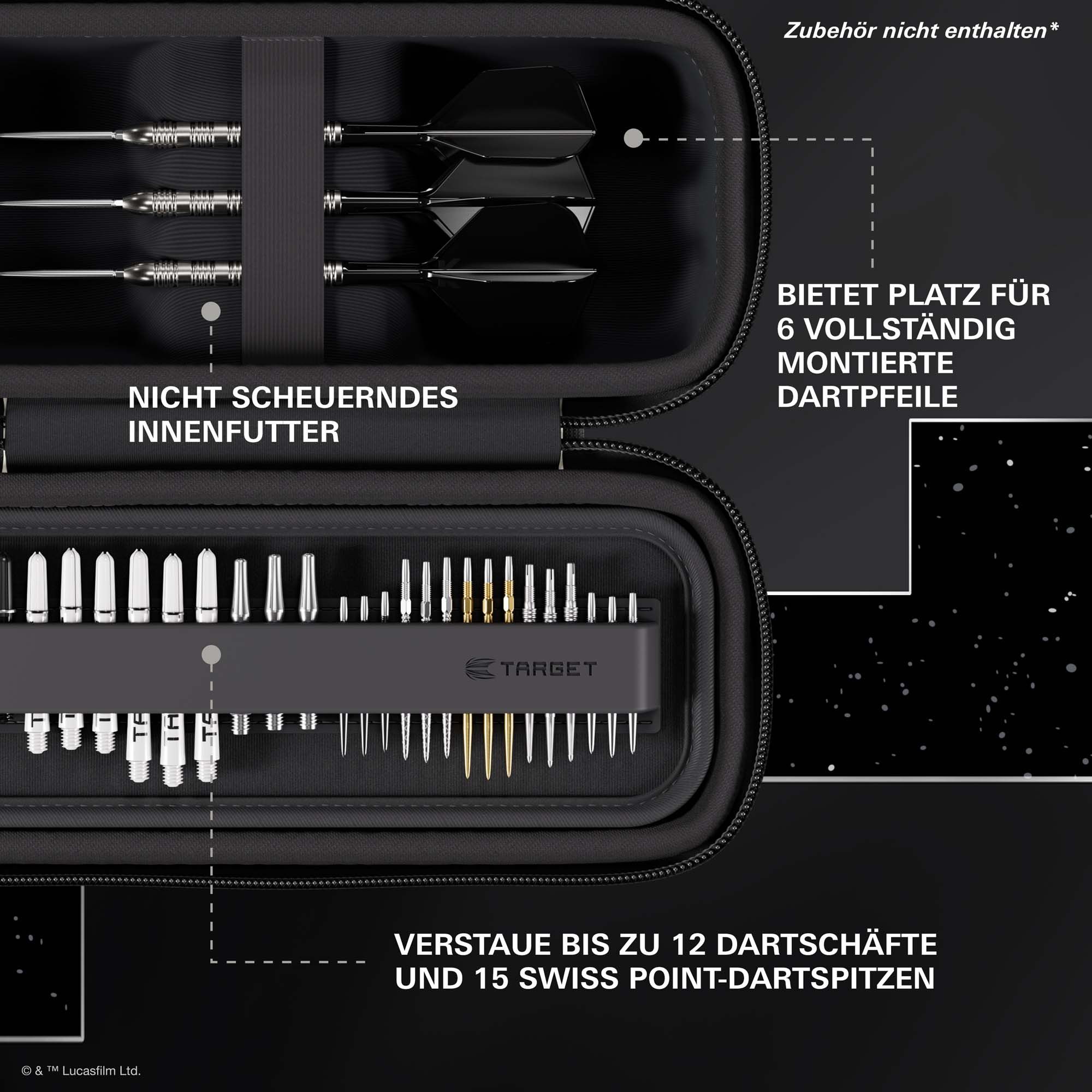 Target Star Wars Boa Dartcase - Stormtrooper Das Target Star Wars Boa Dartcase - Stormtrooper ist hier abgebildet. Das Produkt zeigt ein Star Wars Stormtrooper Motiv.