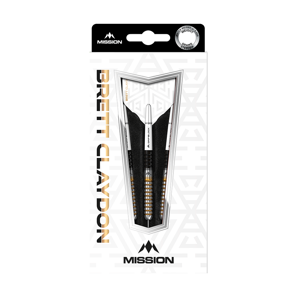 Mission Brett Claydon Black Gold Steeldarts - 22g