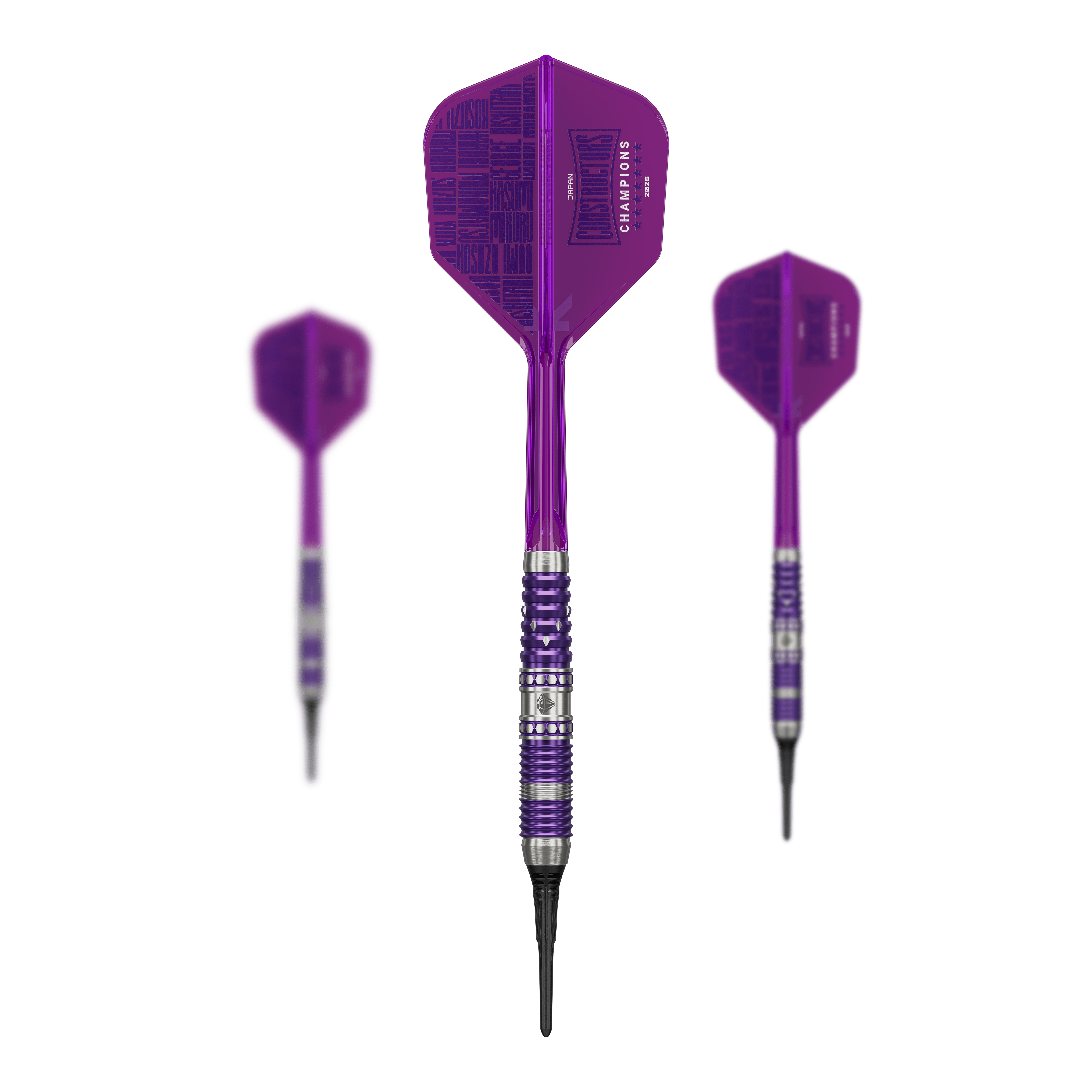 Target Japan Diamond GEN3 Constructors Champions Limited Darts mit einem Gewicht von 20g. Das Bild zeigt das Dart-Set in limitierter Edition.