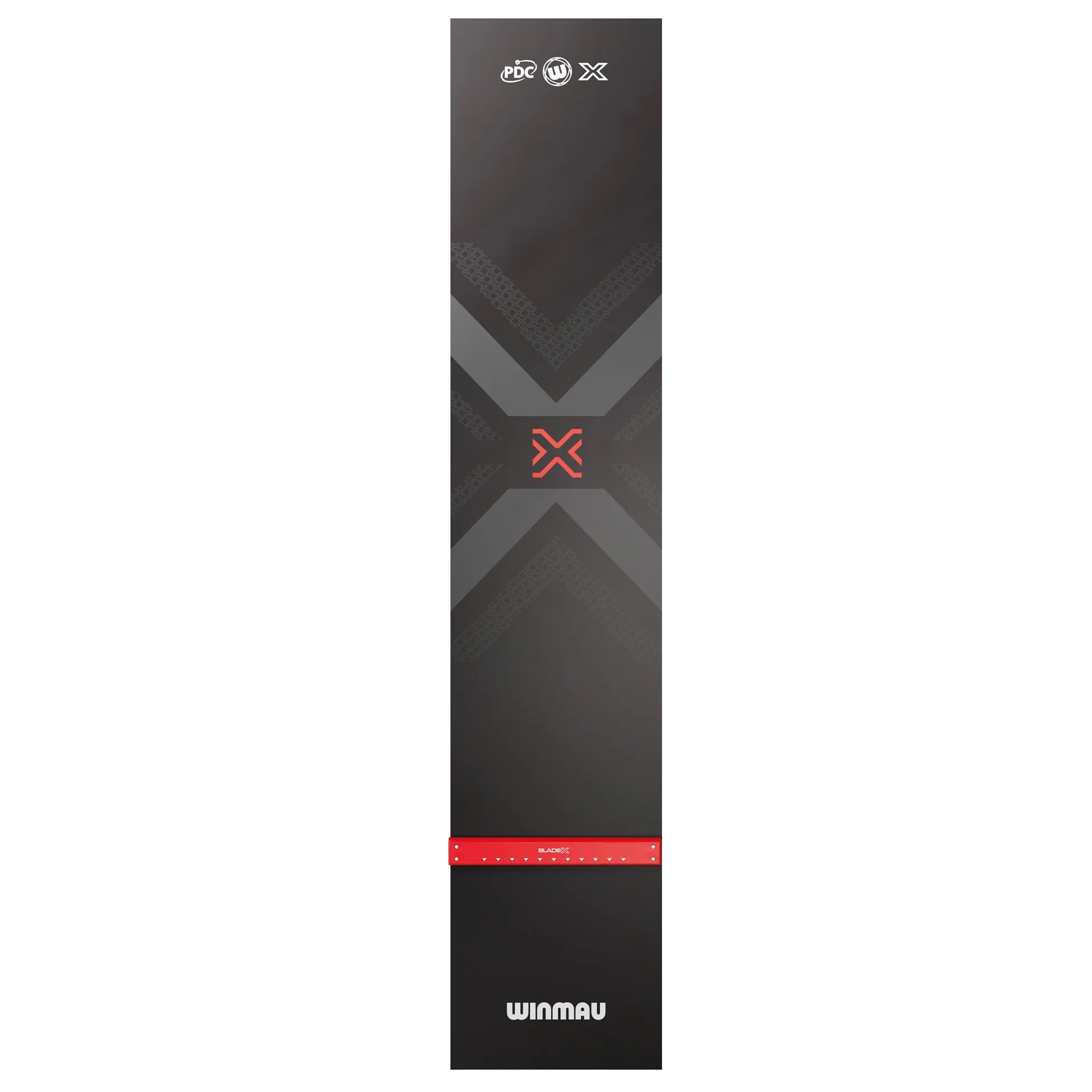 Winmau Blade X PVC Dart Mat Die Abbildung zeigt die Winmau Blade X PVC Dartmatte. Die Dartmatte besteht aus strapazierfähigem PVC und ist für den Schutz des Bodens beim Dartspiel konzipiert.