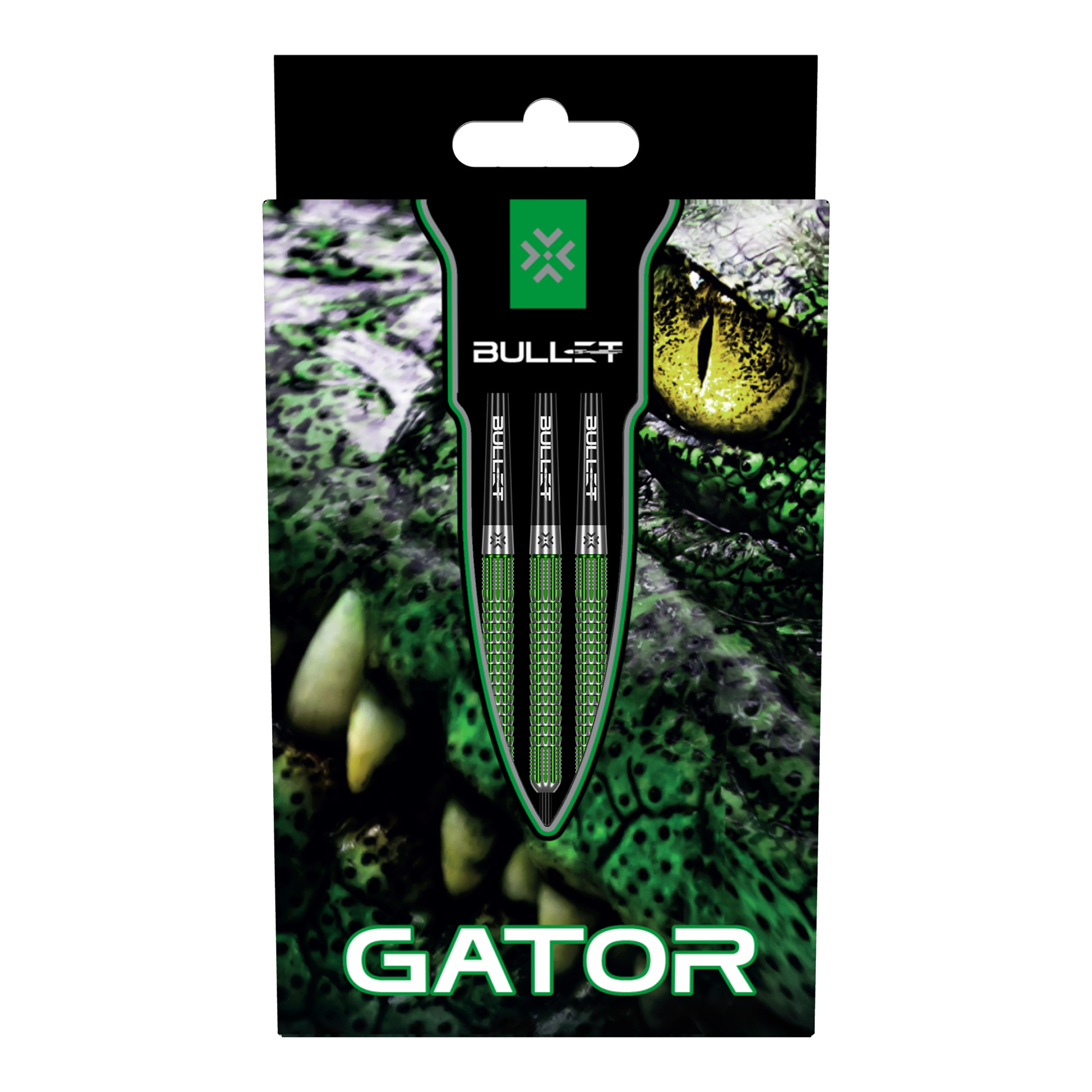 Bullet Gator steel darts Abgebildet sind die Bullet Gator Steeldarts. Sie sind speziell für Präzision und Kontrolle beim Dartspiel entwickelt.