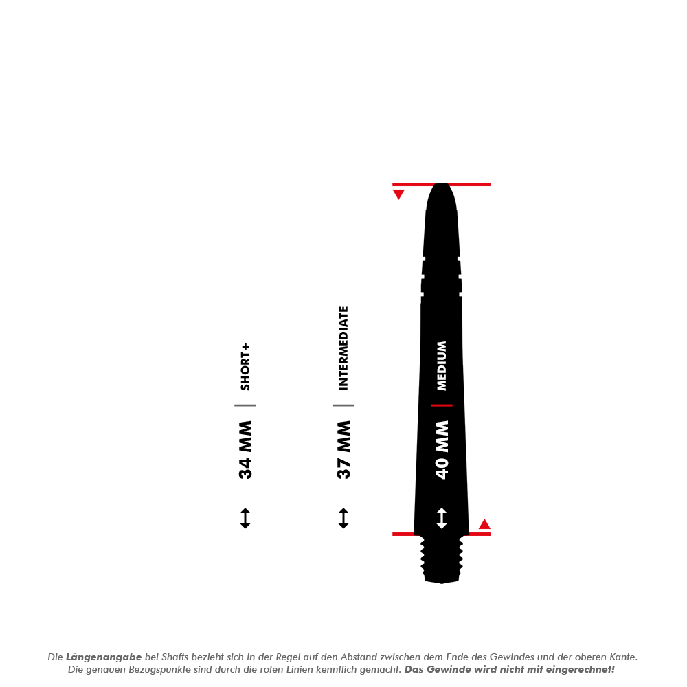 Winmau Vecta Shafts - Lila Schwarz