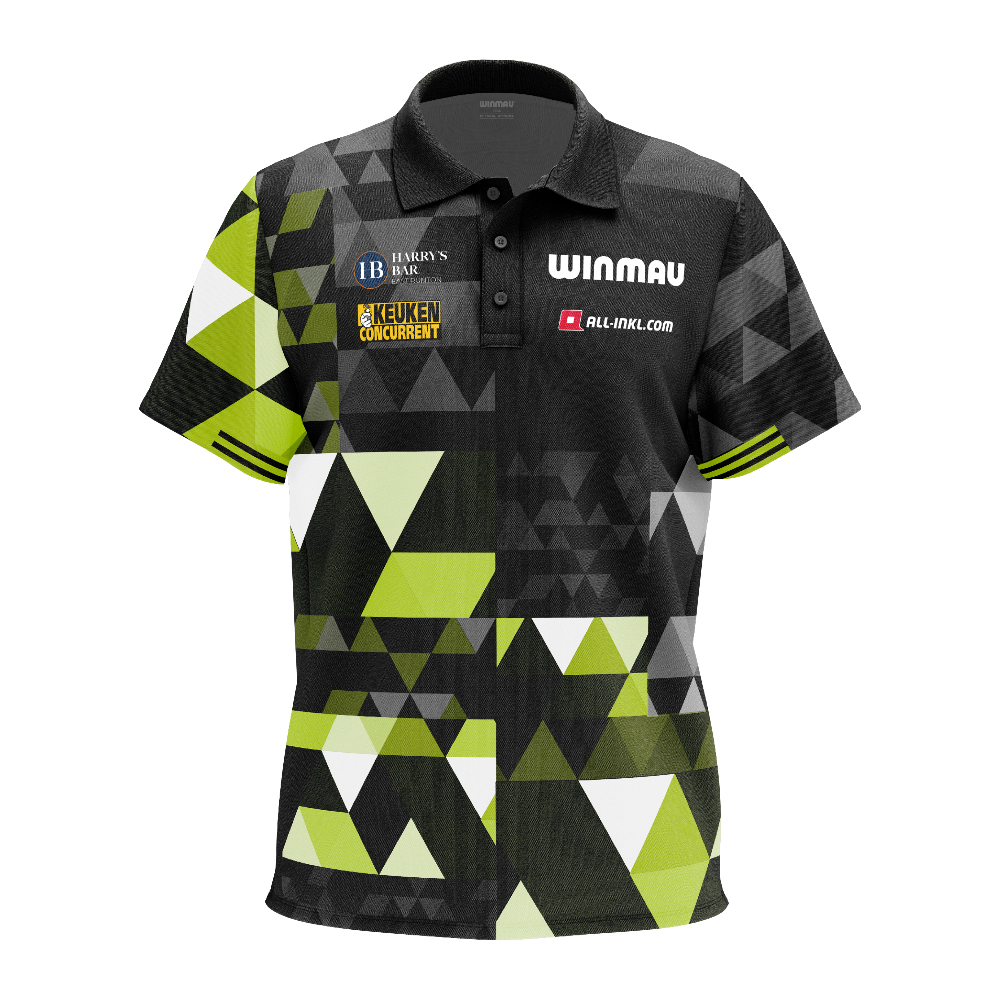 Winmau Michael Van Gerwen fan edition polo shirt Poloshirt der Winmau Michael Van Gerwen Fan-Edition. Das Produkt ist als Fanartikel für Michael Van Gerwen entworfen.