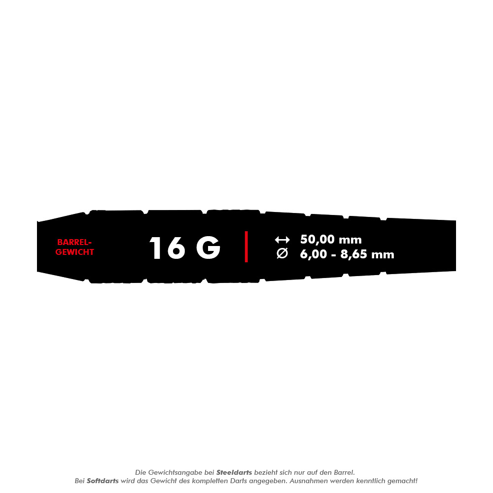 McDart Silver Switch Steel- und Softdarts - 16g