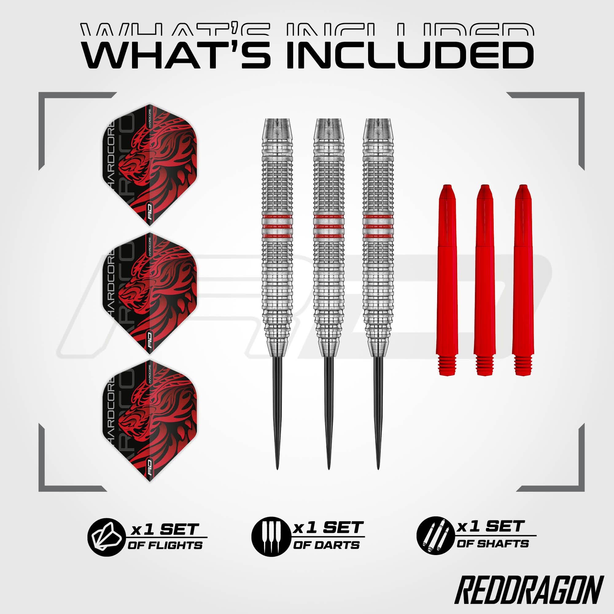 Red Dragon Jonny Clayton Brass Steel Darts - 21 g Red Dragon Jonny Clayton Brass Steel Darts - 21 g